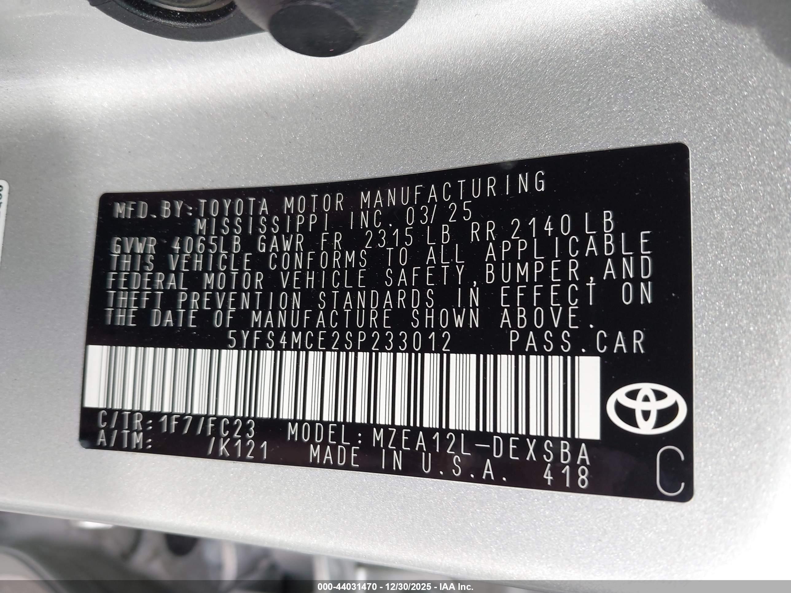 TOYOTA COROLLA image 9