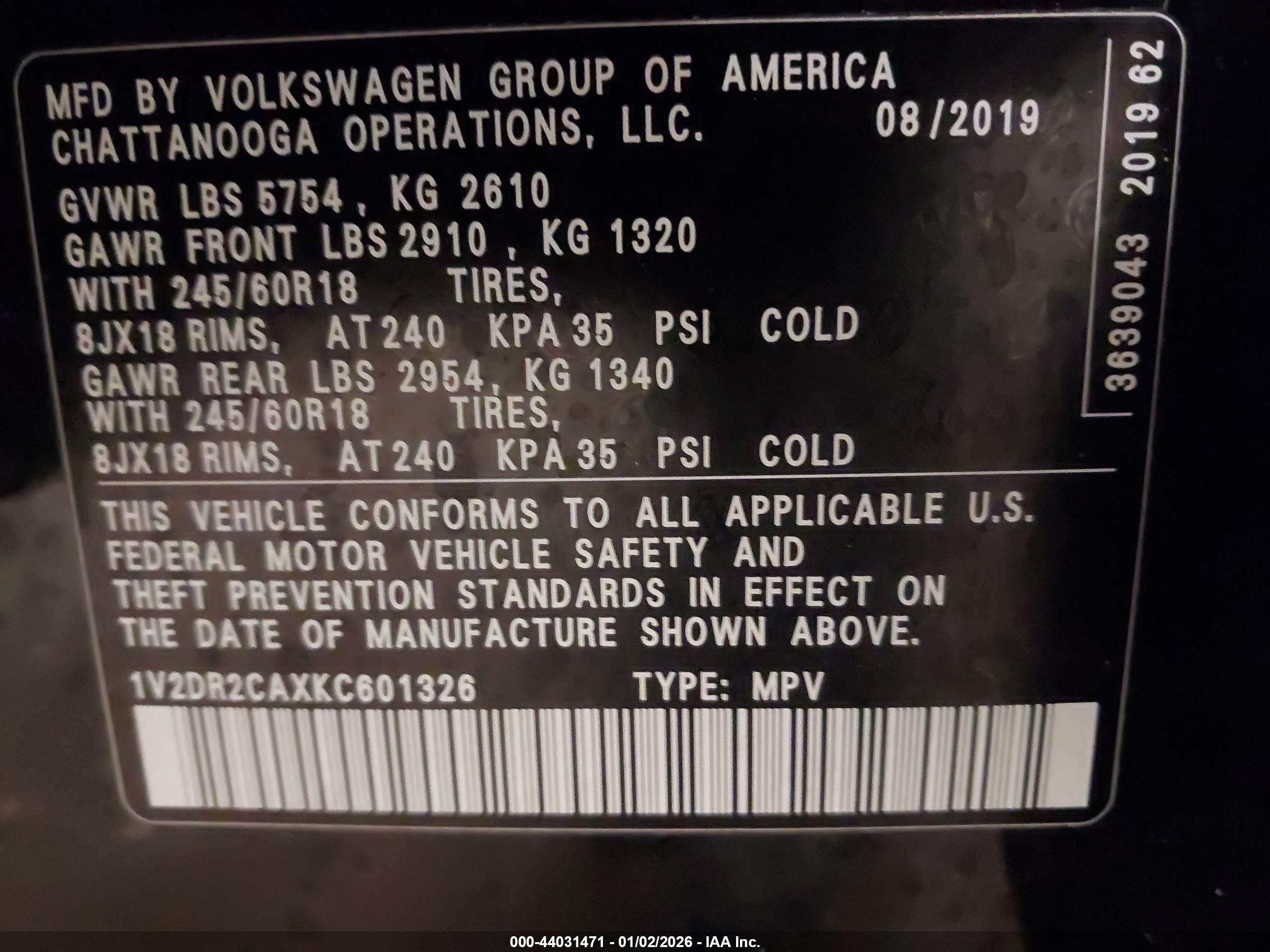 VOLKSWAGEN ATLAS image 9