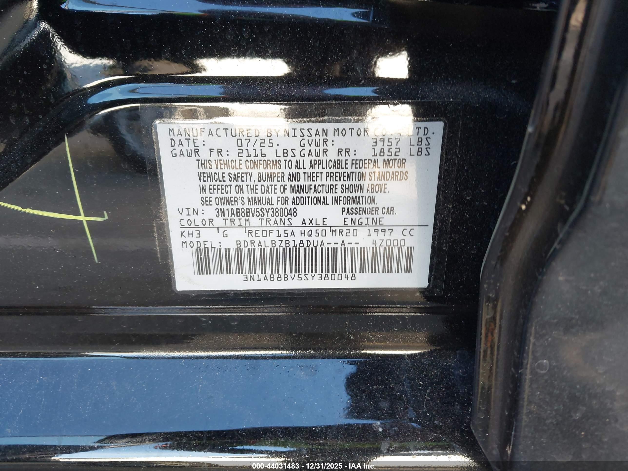 NISSAN SENTRA image 9