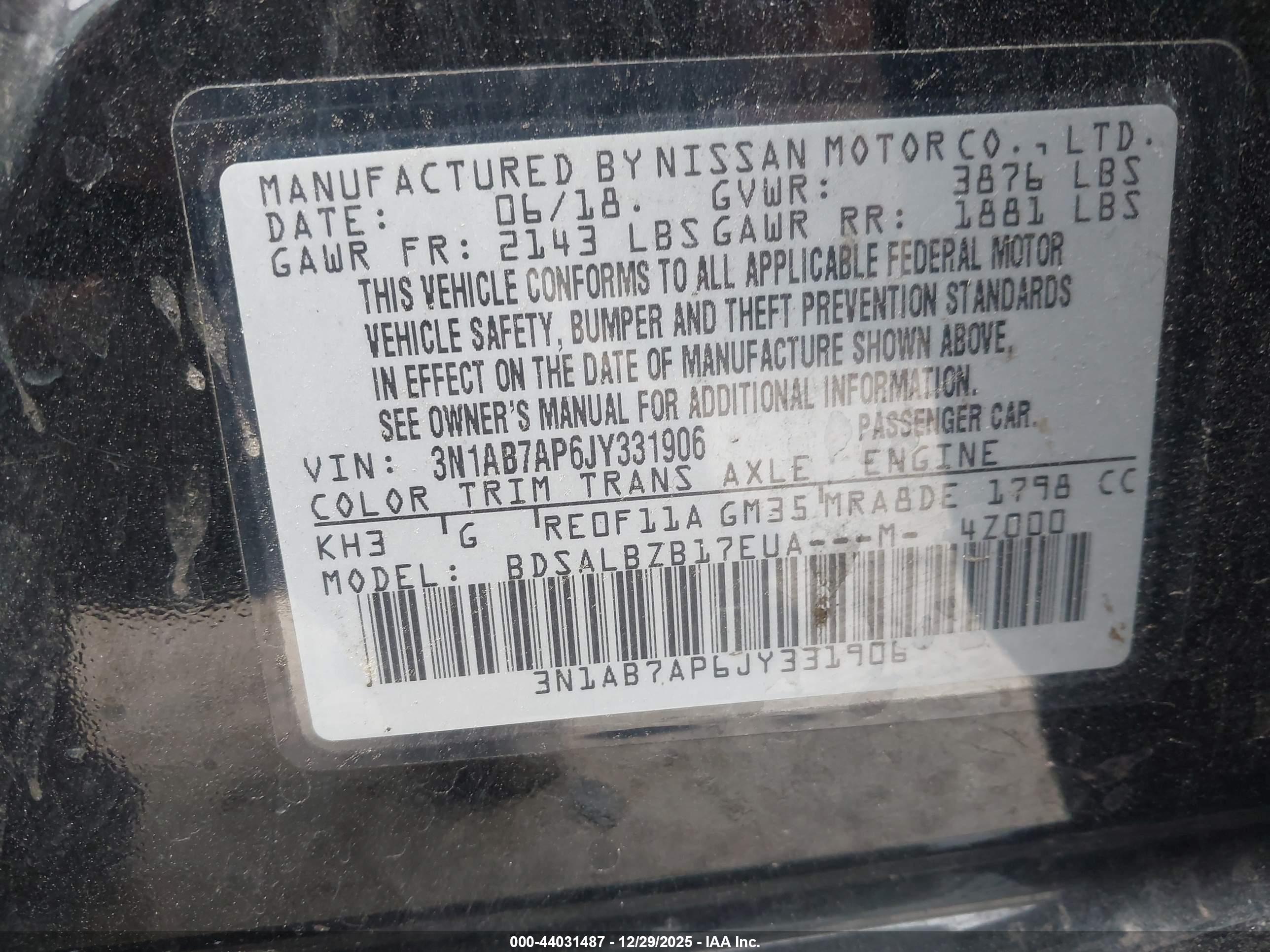NISSAN SENTRA image 9