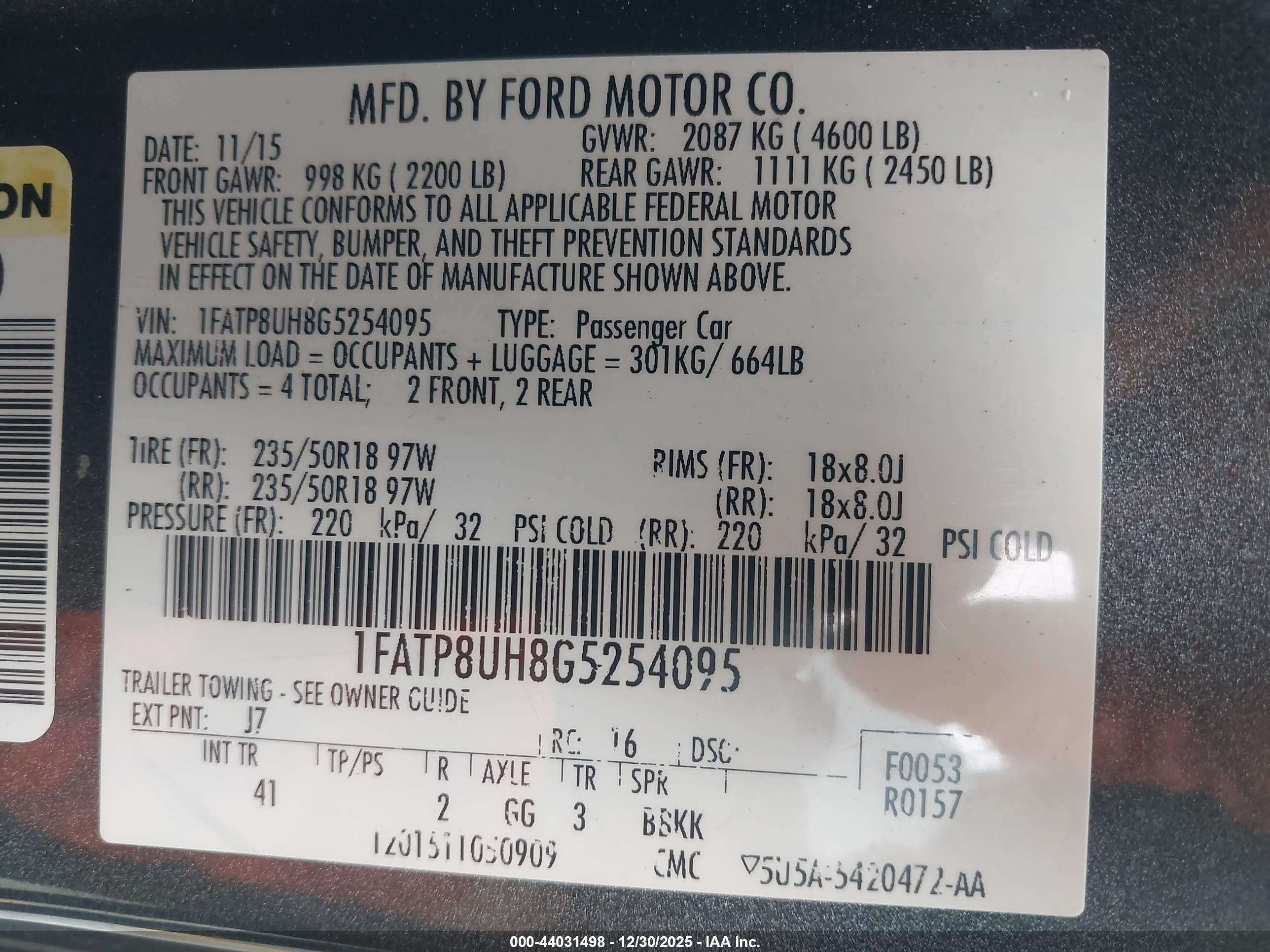 FORD MUSTANG image 9