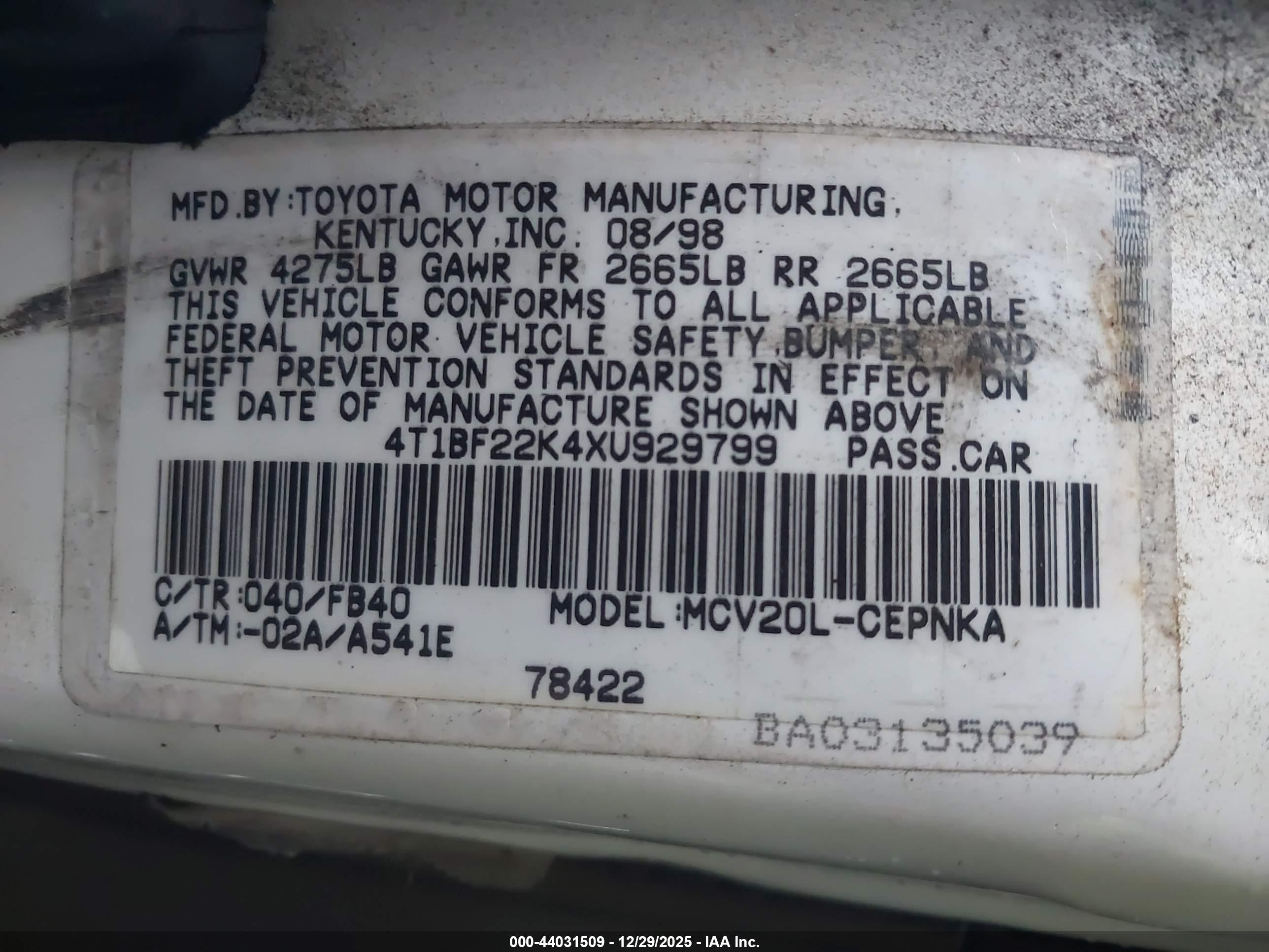 TOYOTA CAMRY image 9