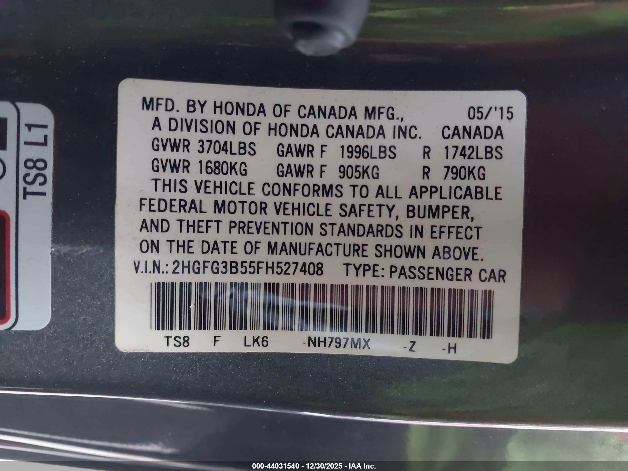 HONDA CIVIC image 9