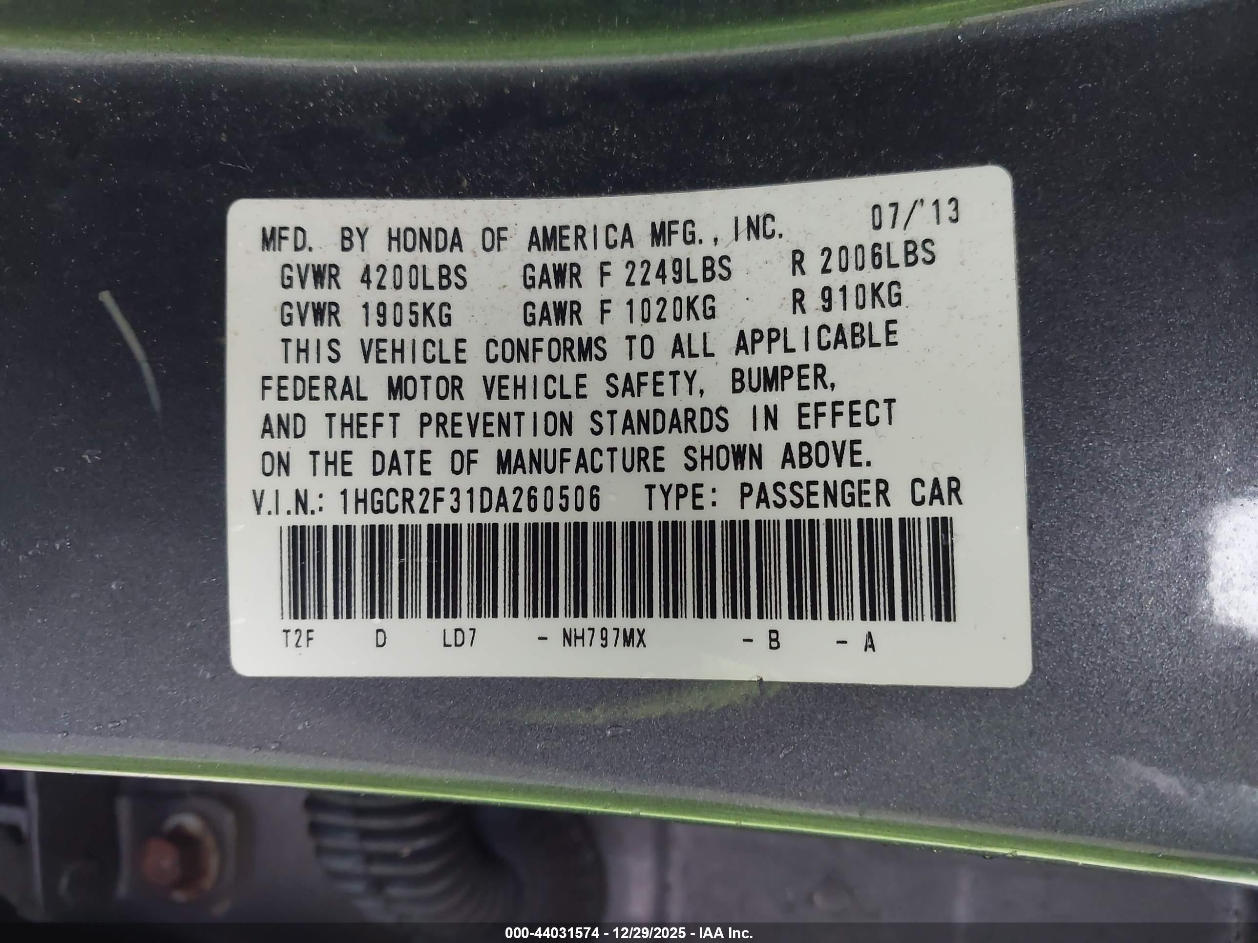 HONDA ACCORD image 9