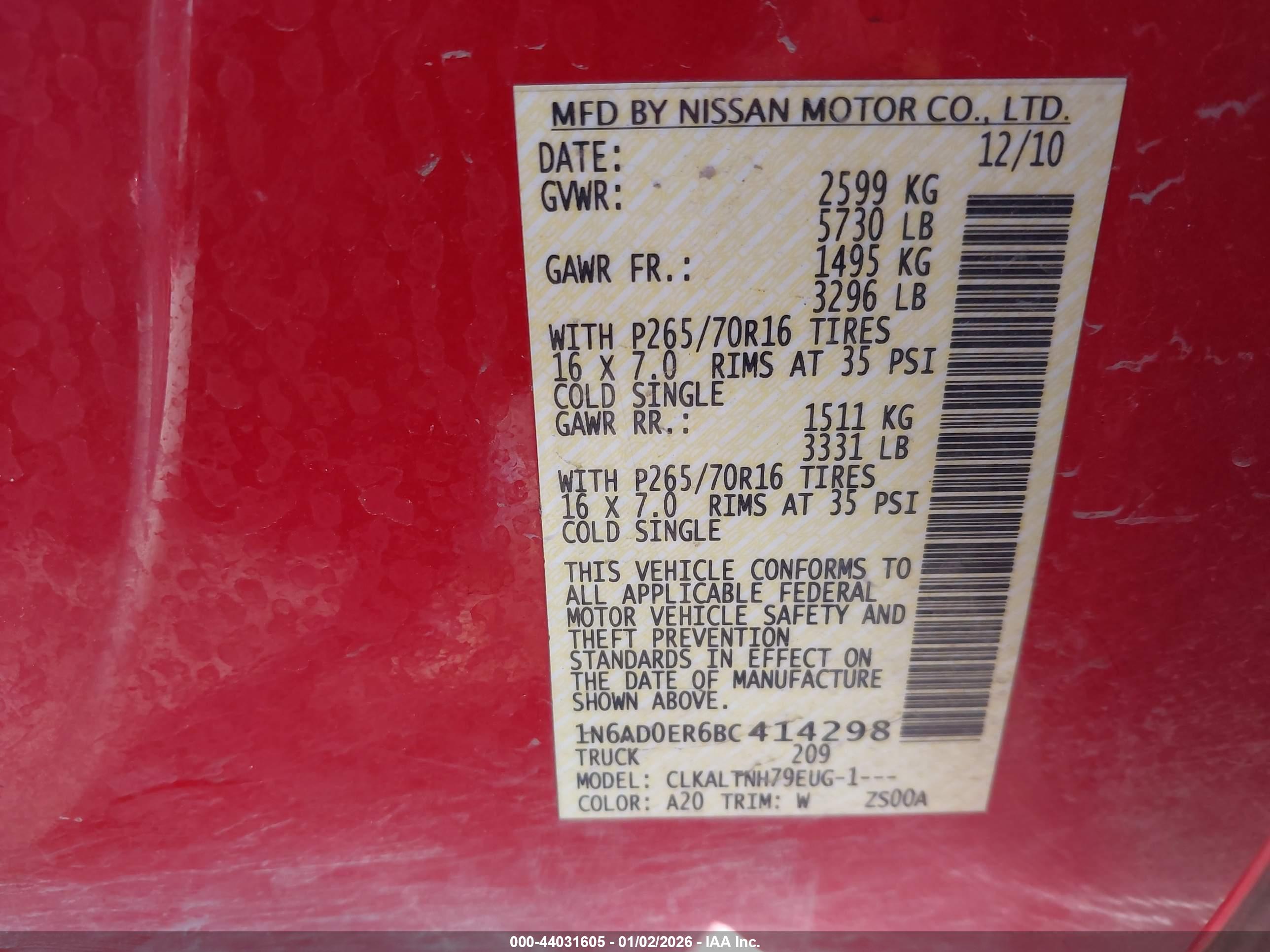 NISSAN FRONTIER image 9