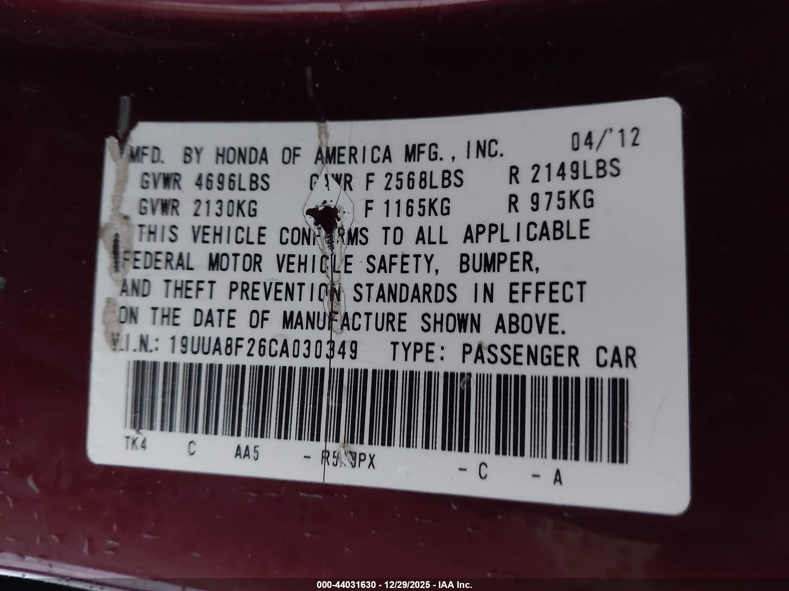 ACURA TL image 9