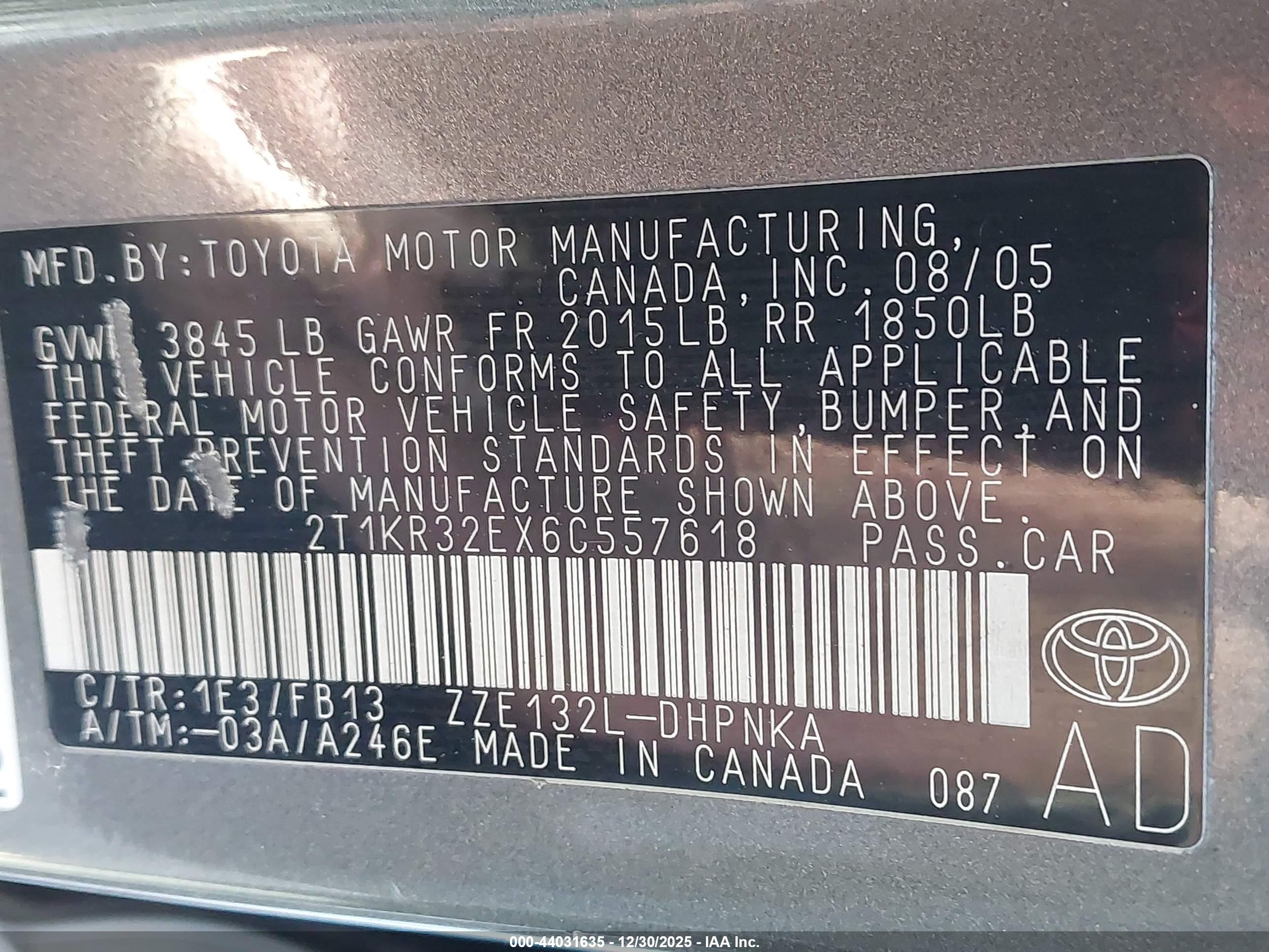 TOYOTA MATRIX image 9