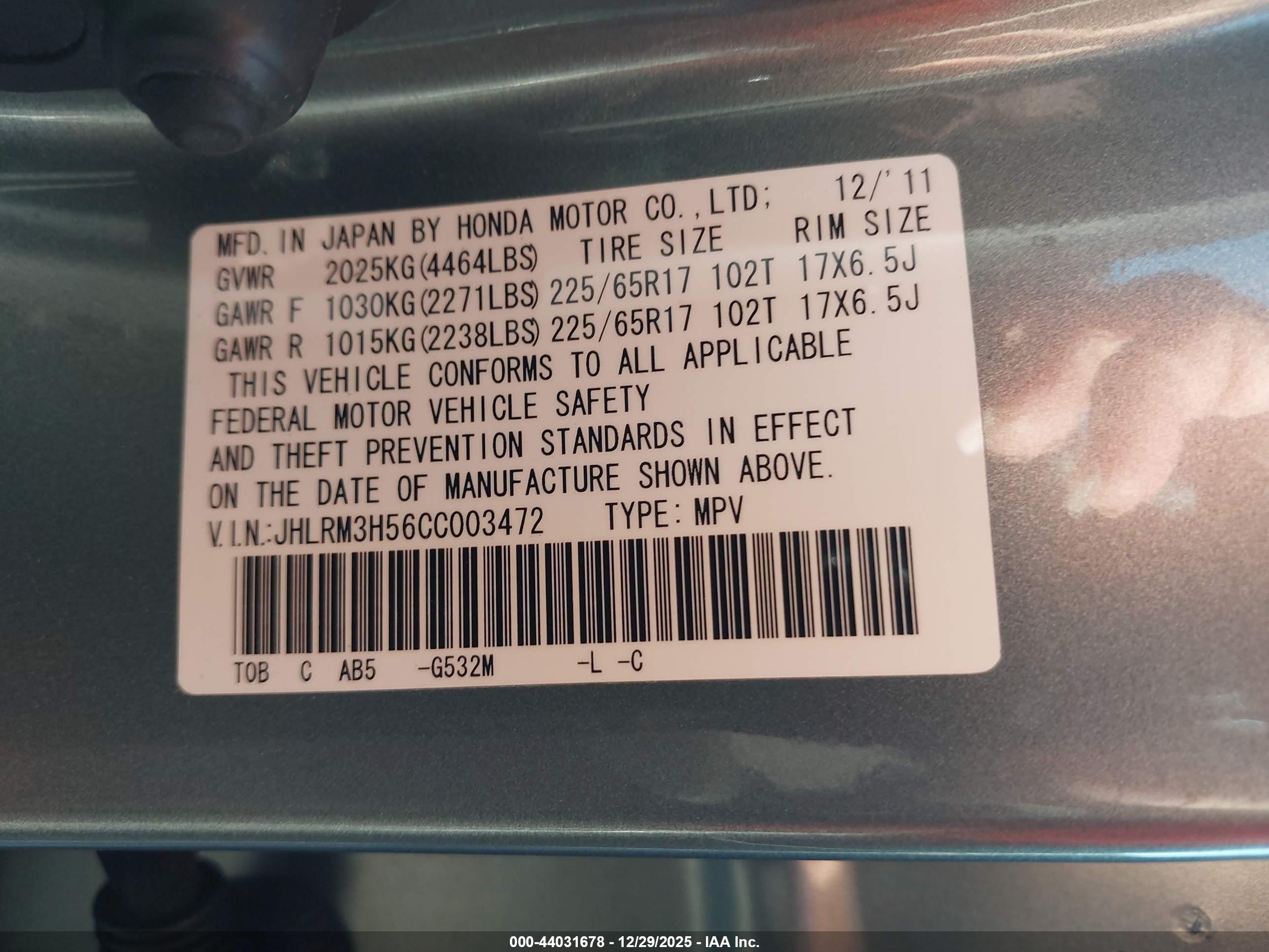HONDA CR-V image 9