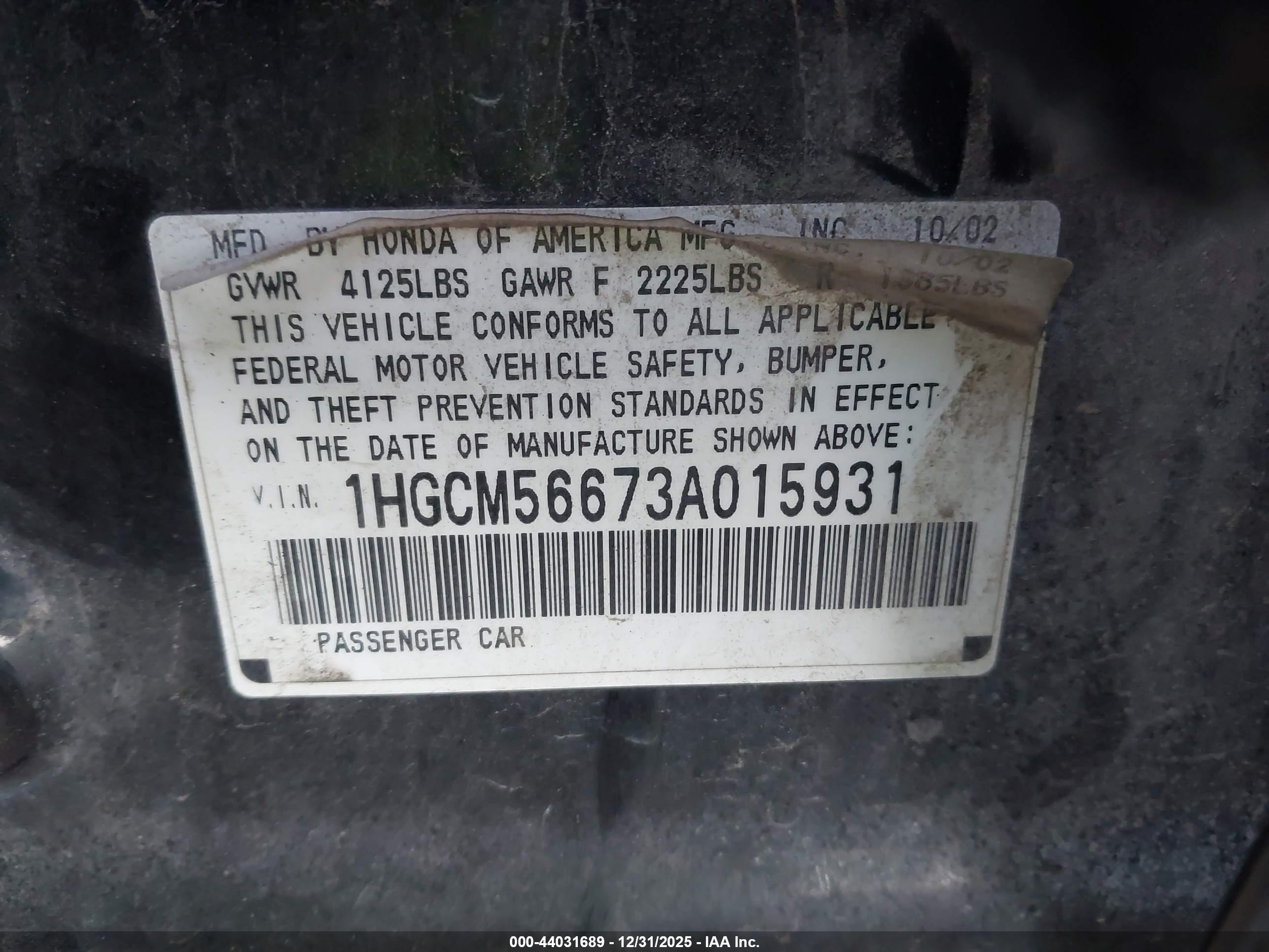 HONDA ACCORD image 9