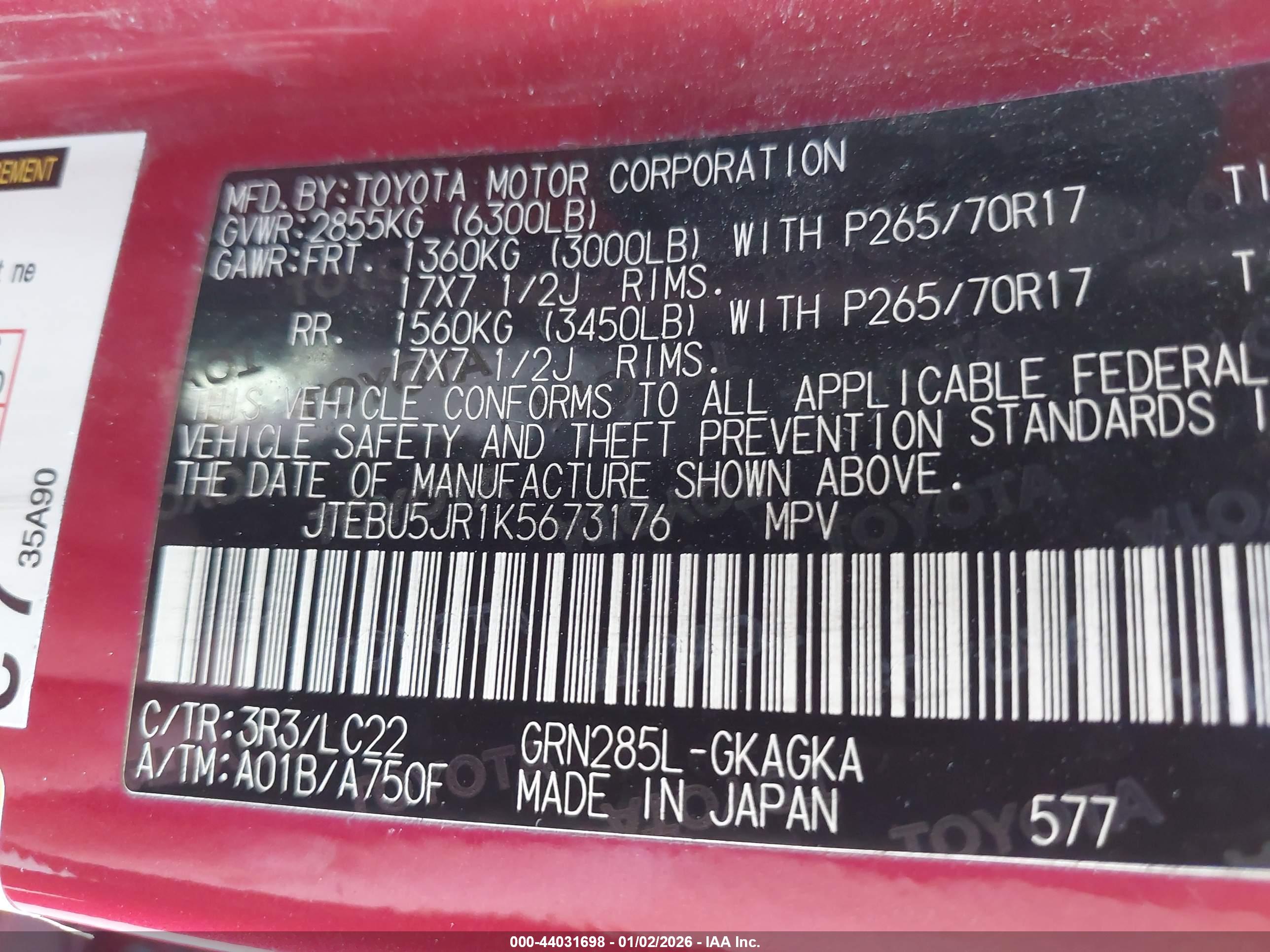 TOYOTA 4RUNNER image 9