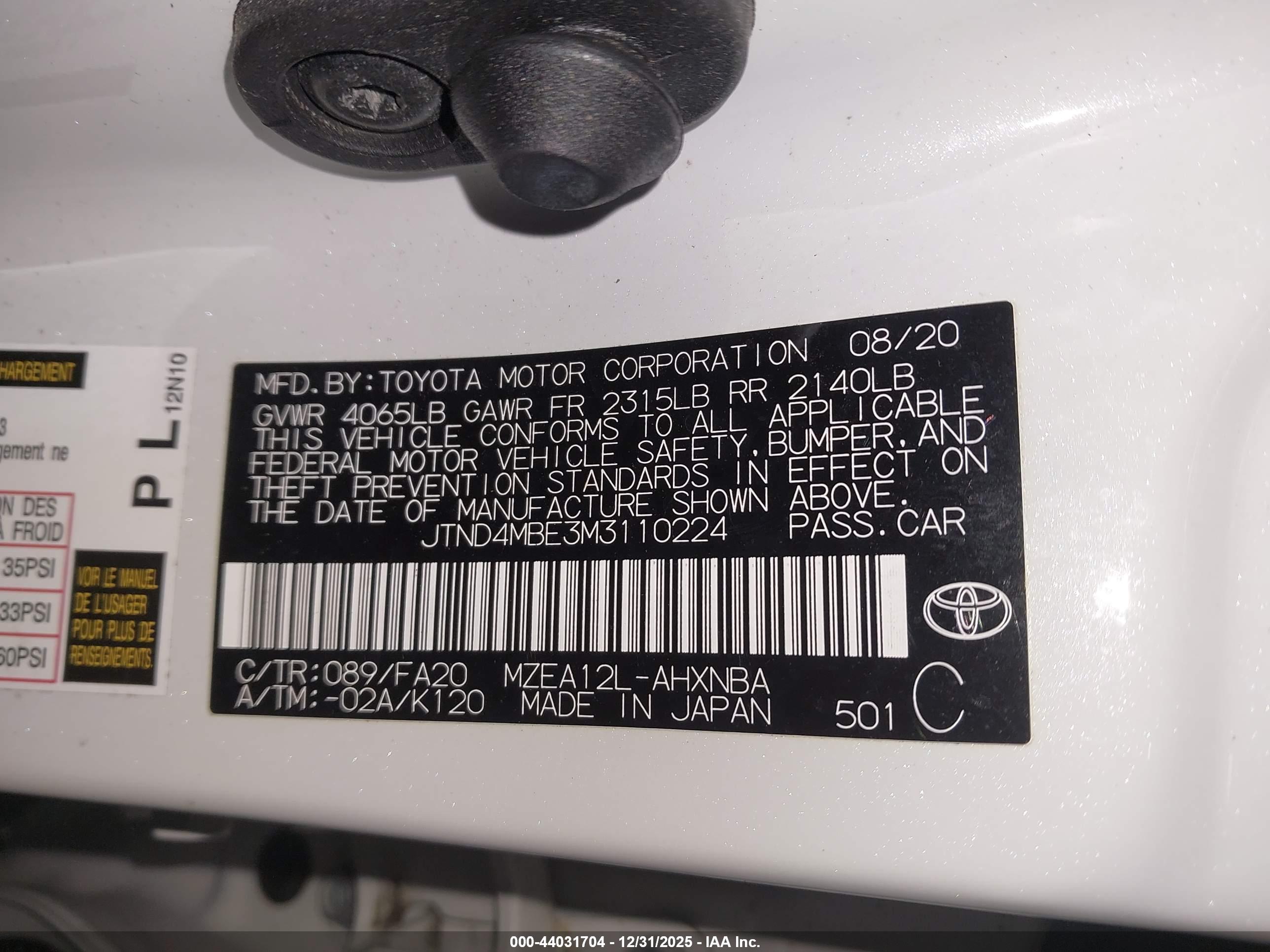TOYOTA COROLLA image 9