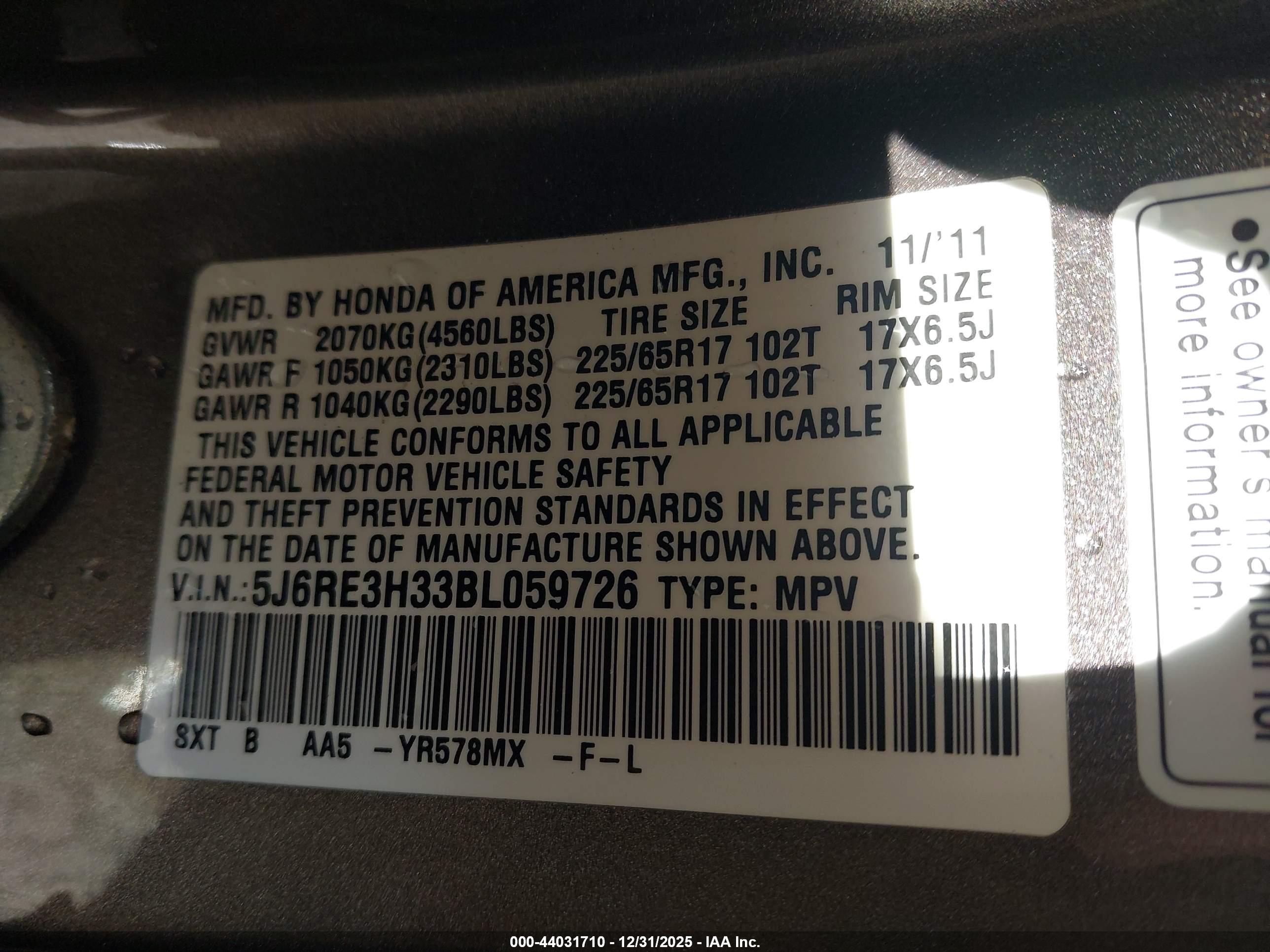 HONDA CR-V image 9