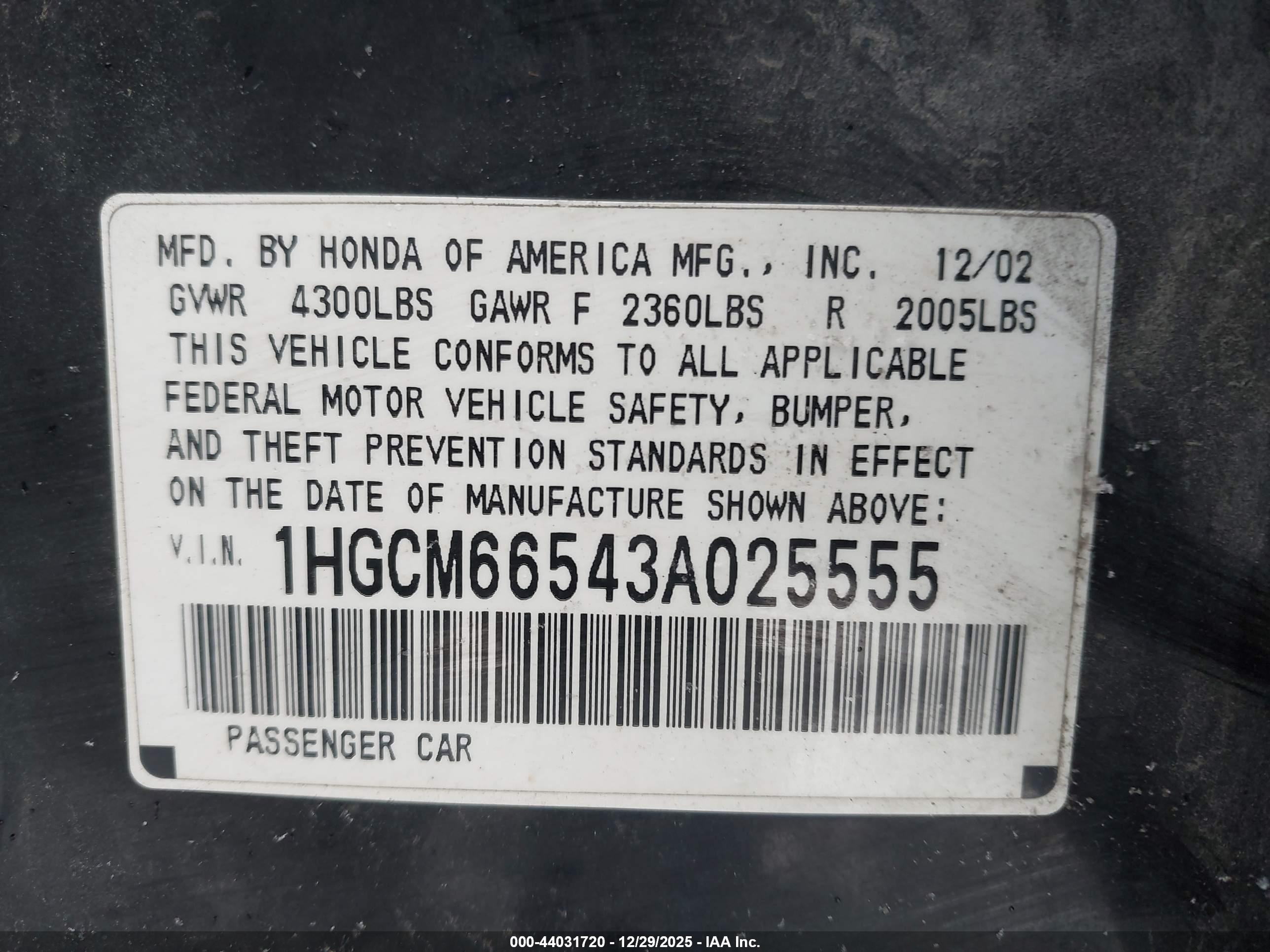 HONDA ACCORD image 9