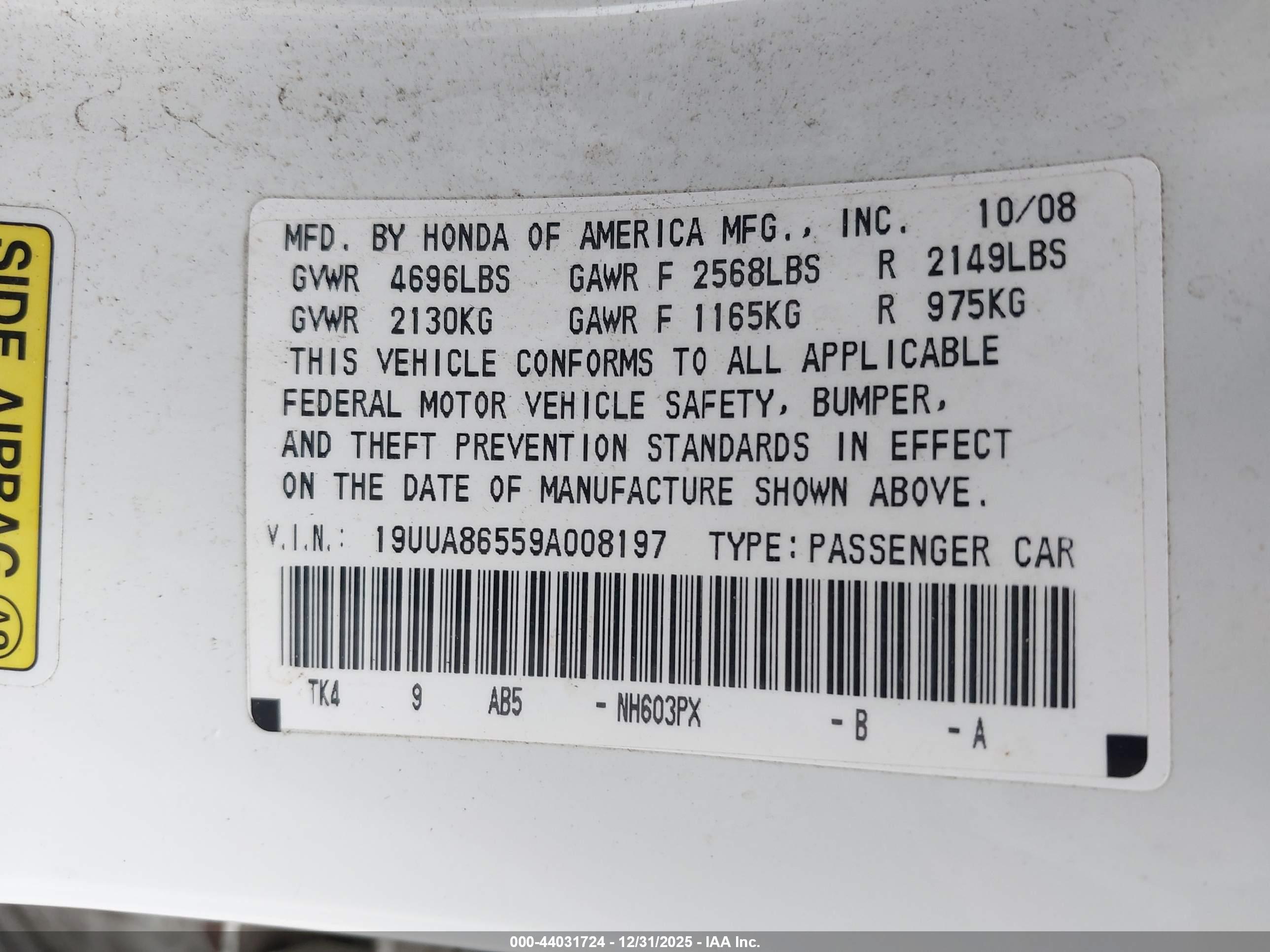 ACURA TL image 9