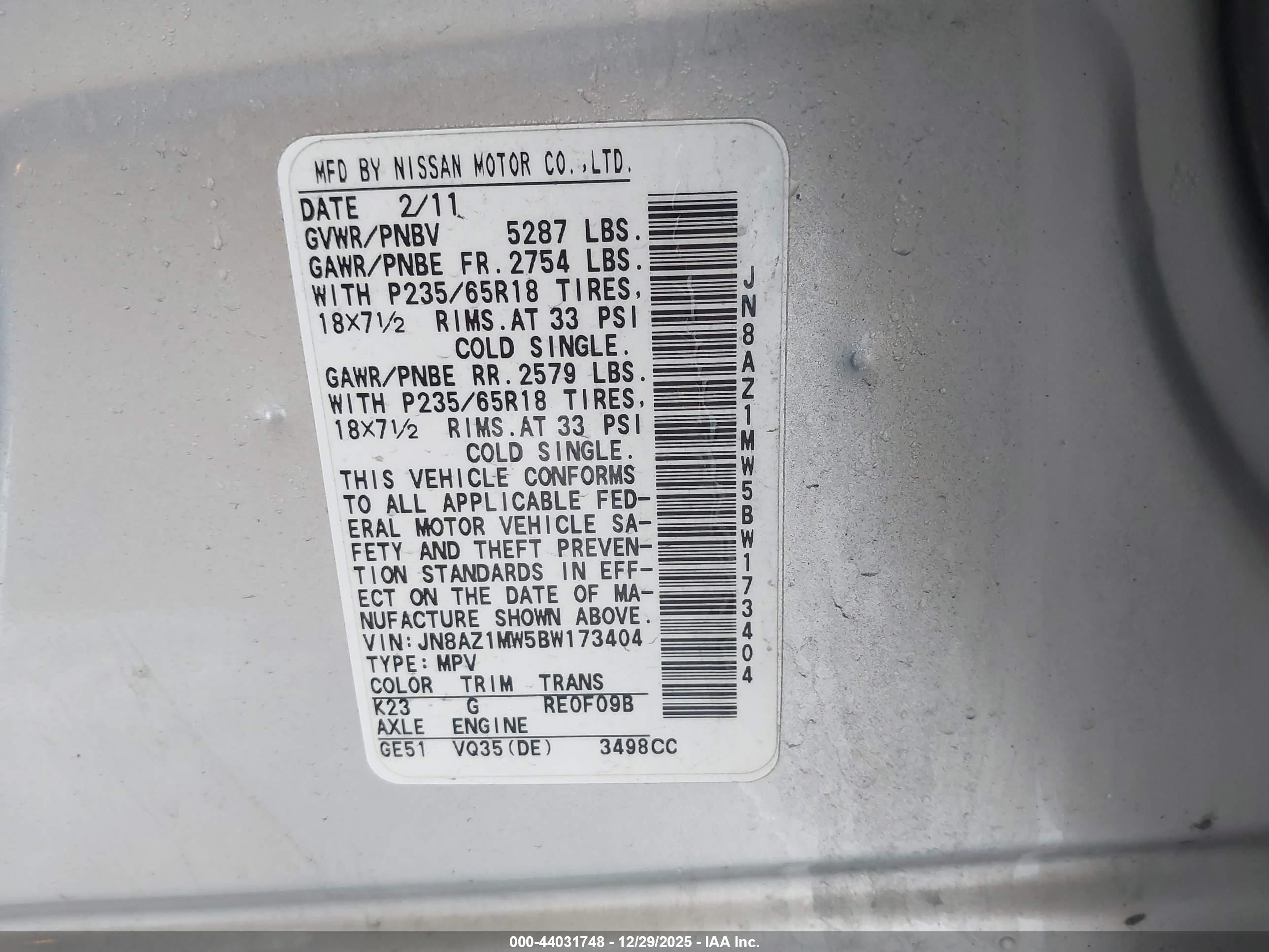 NISSAN MURANO image 9