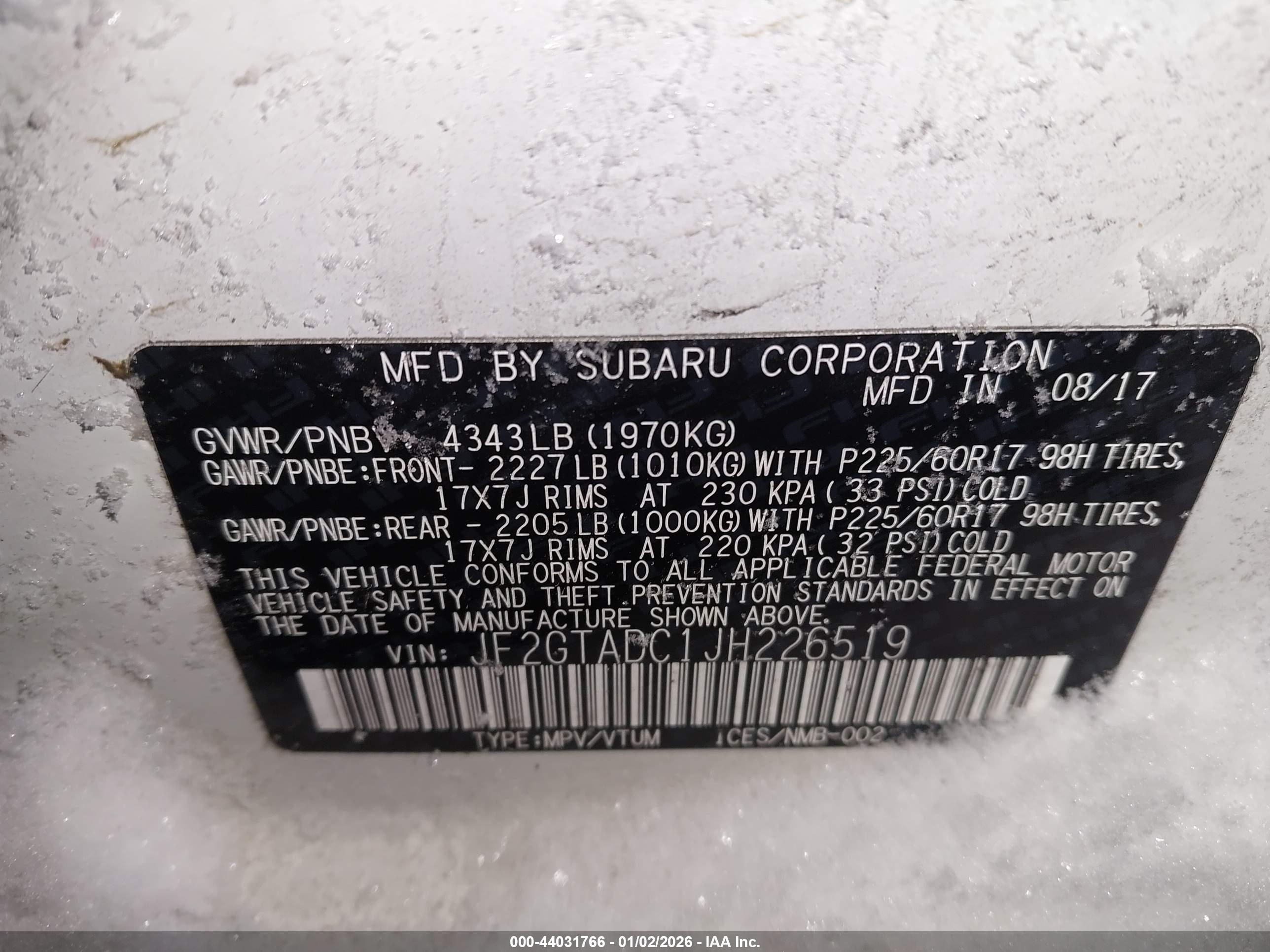 SUBARU CROSSTREK image 9