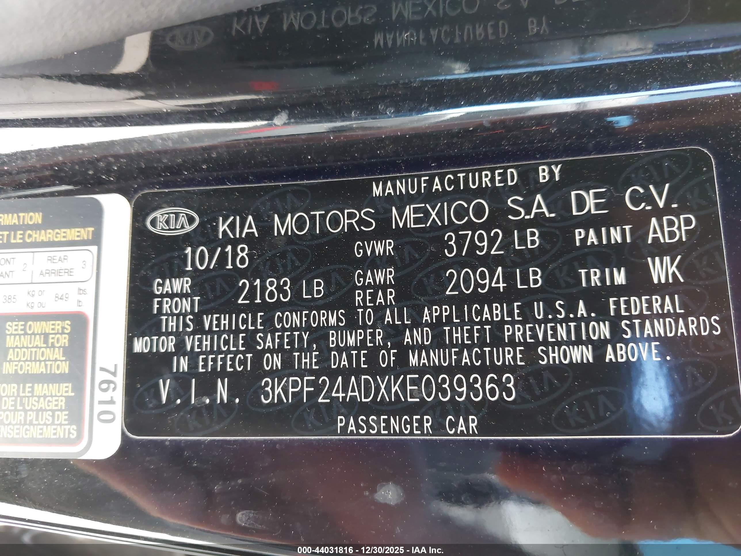 KIA FORTE image 9