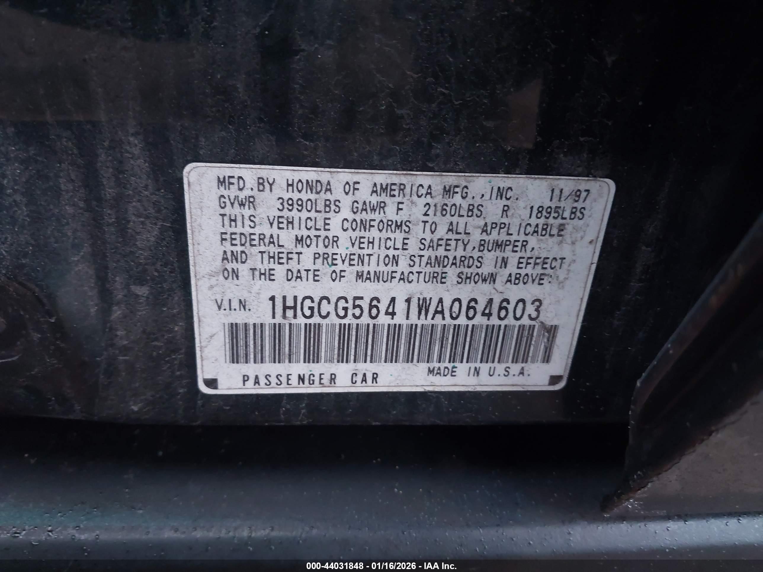 HONDA ACCORD image 9