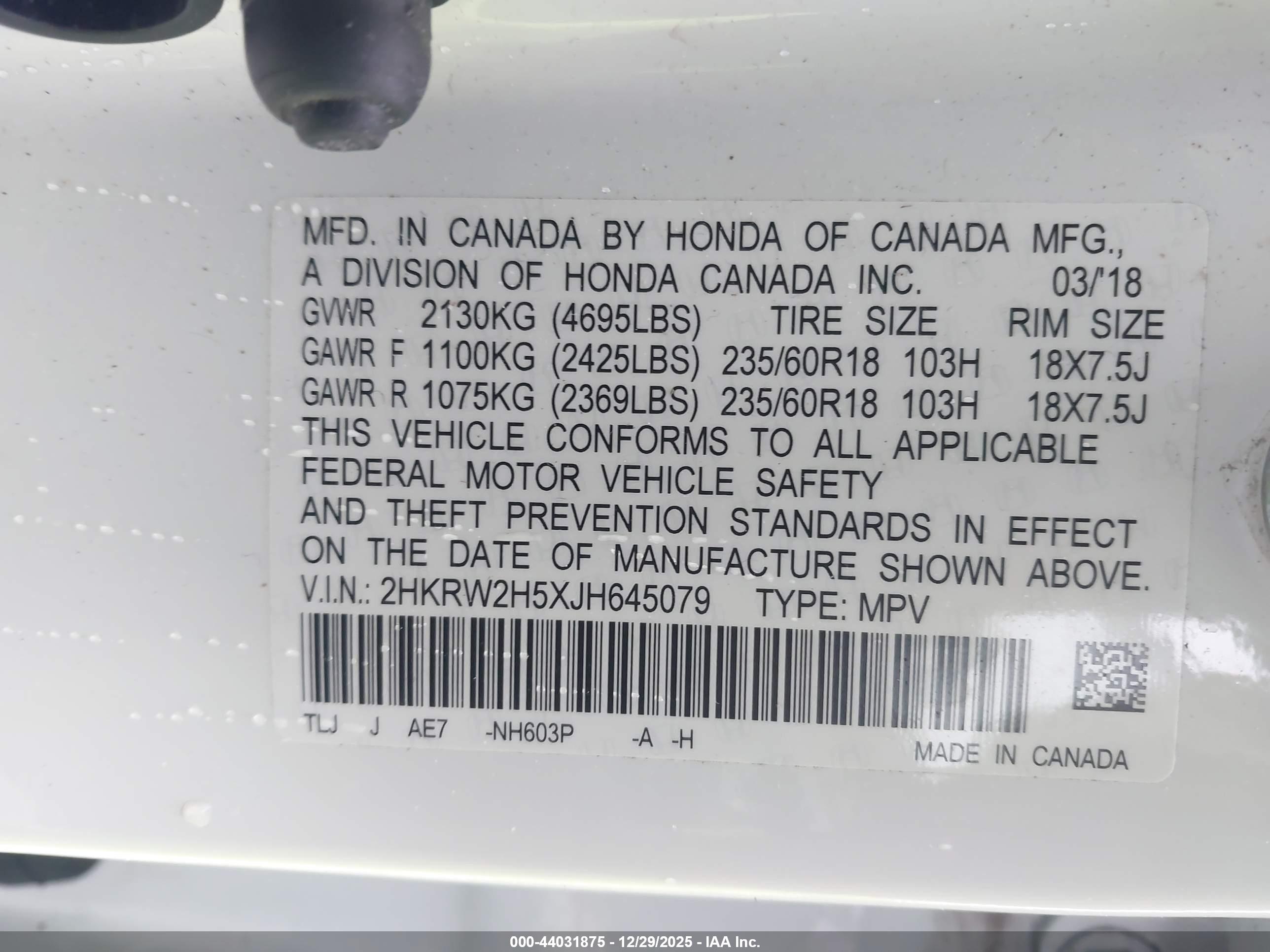 HONDA CR-V image 9