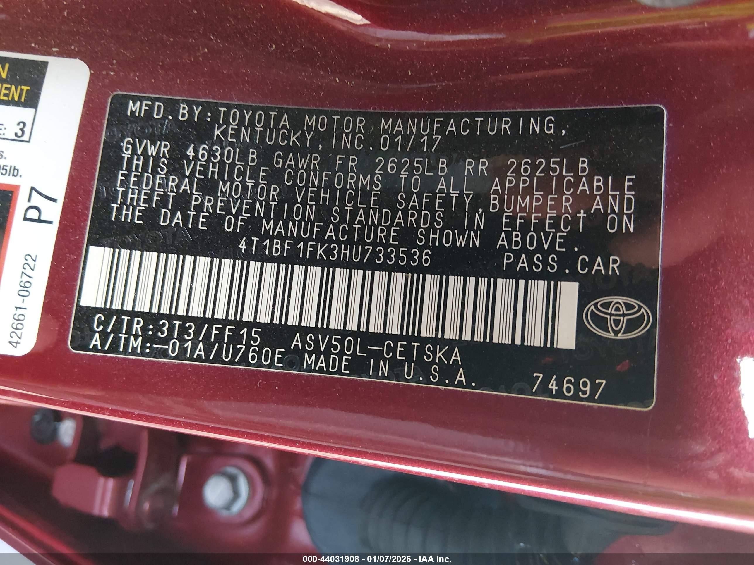 TOYOTA CAMRY image 9