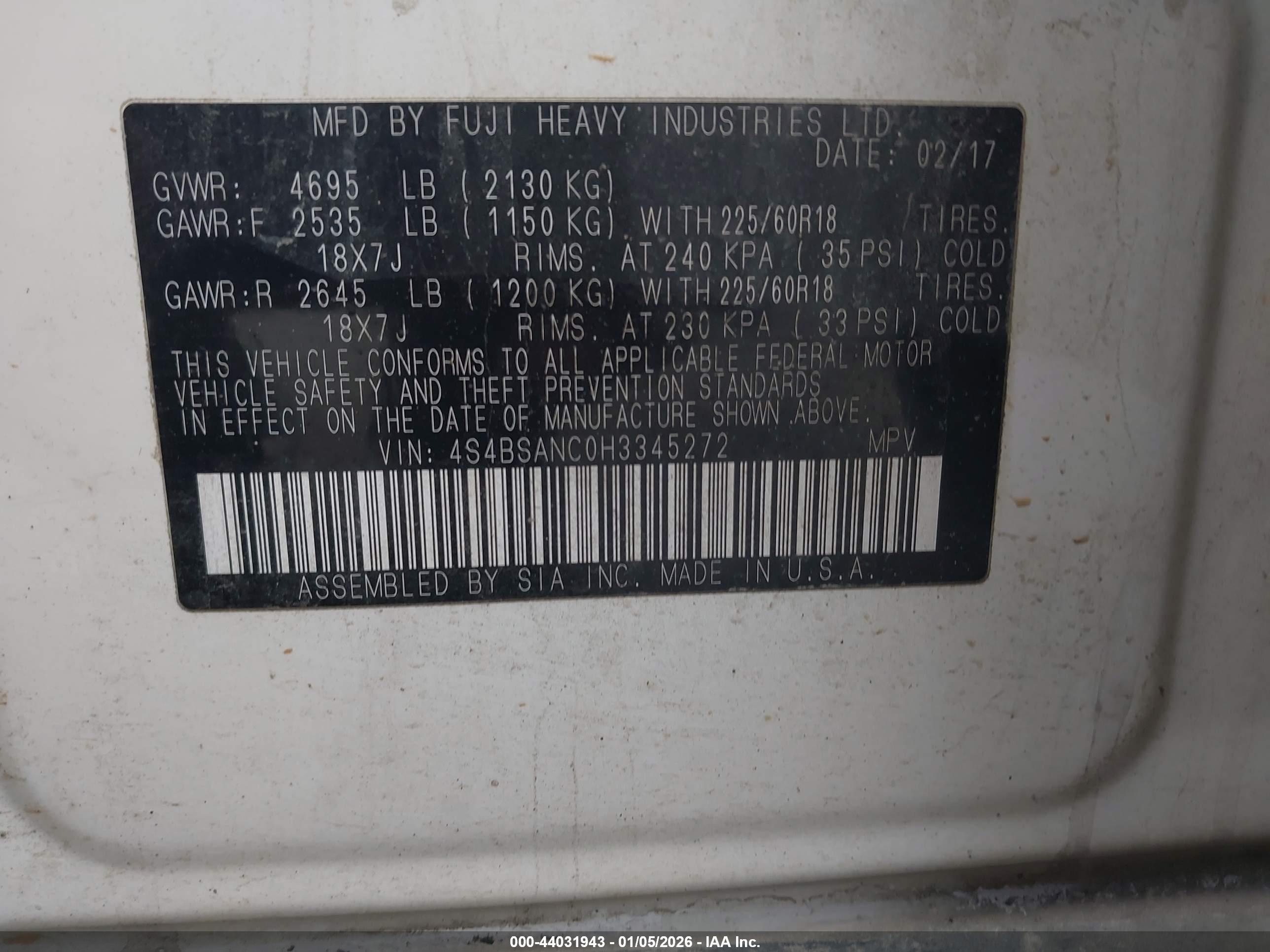 SUBARU OUTBACK image 9