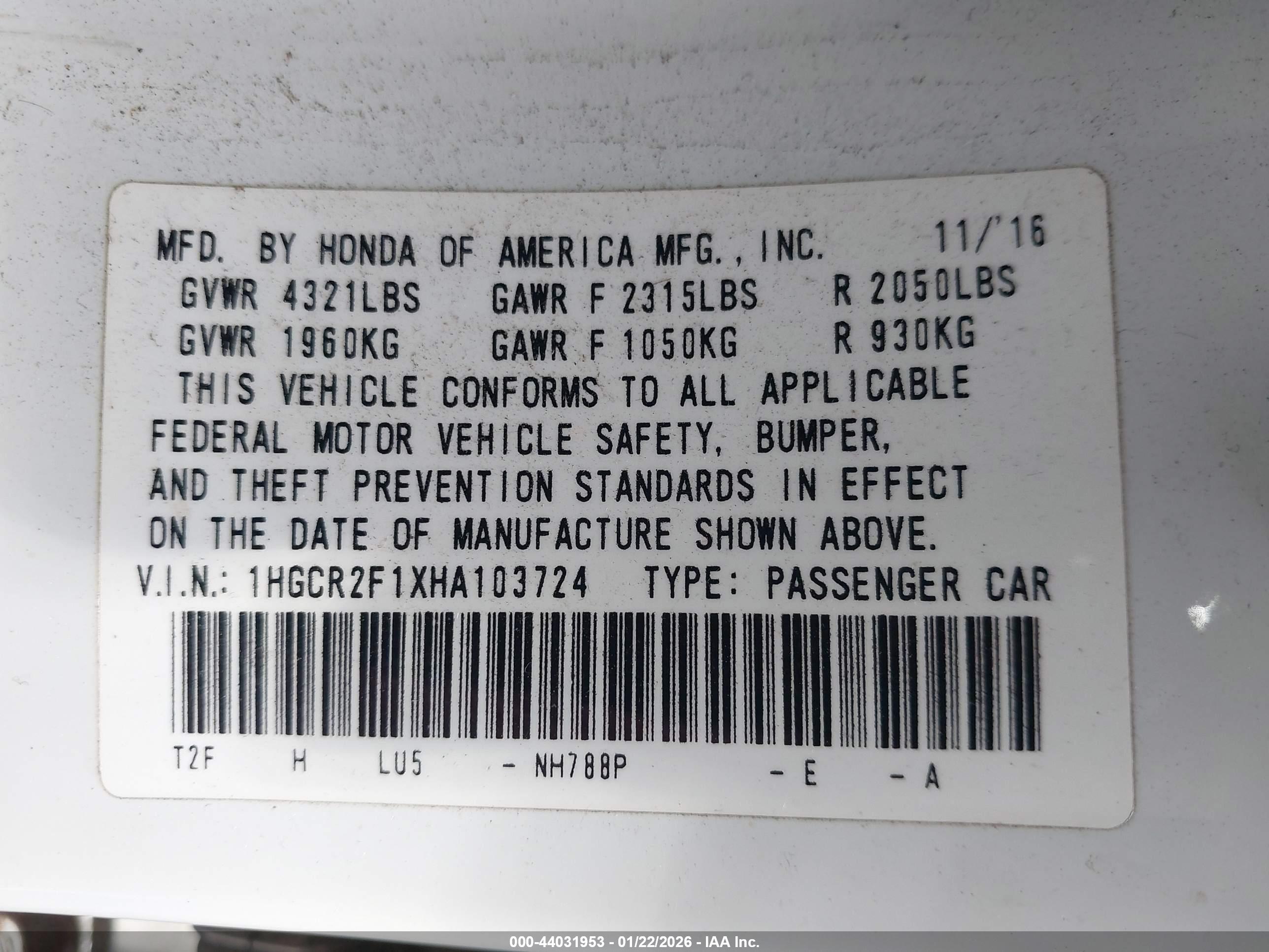 HONDA ACCORD image 9
