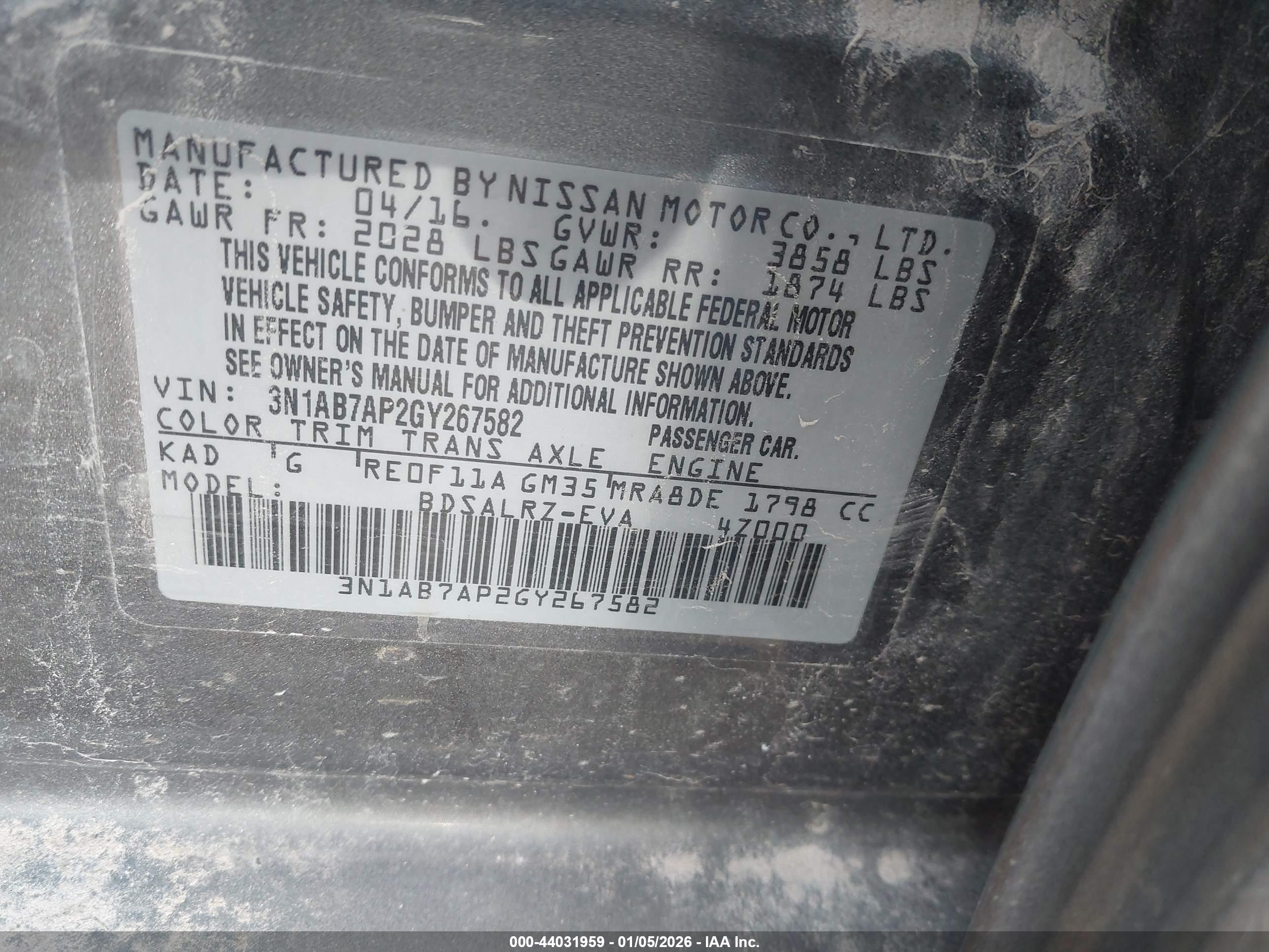 NISSAN SENTRA image 9