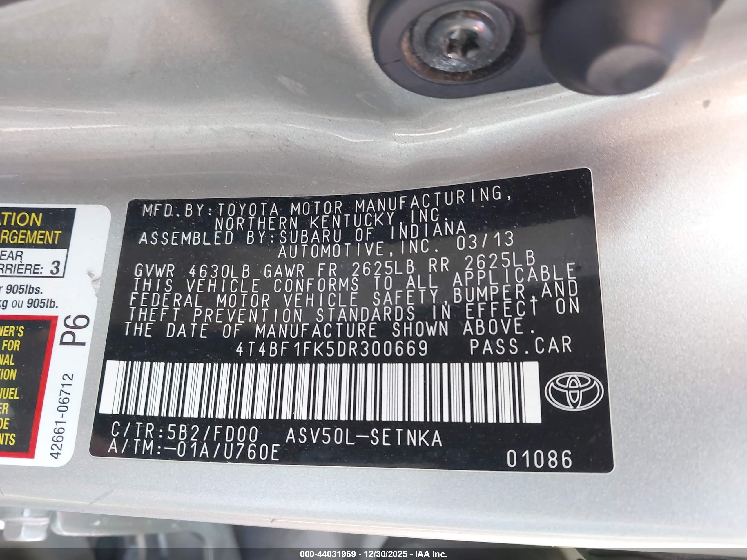 TOYOTA CAMRY image 9