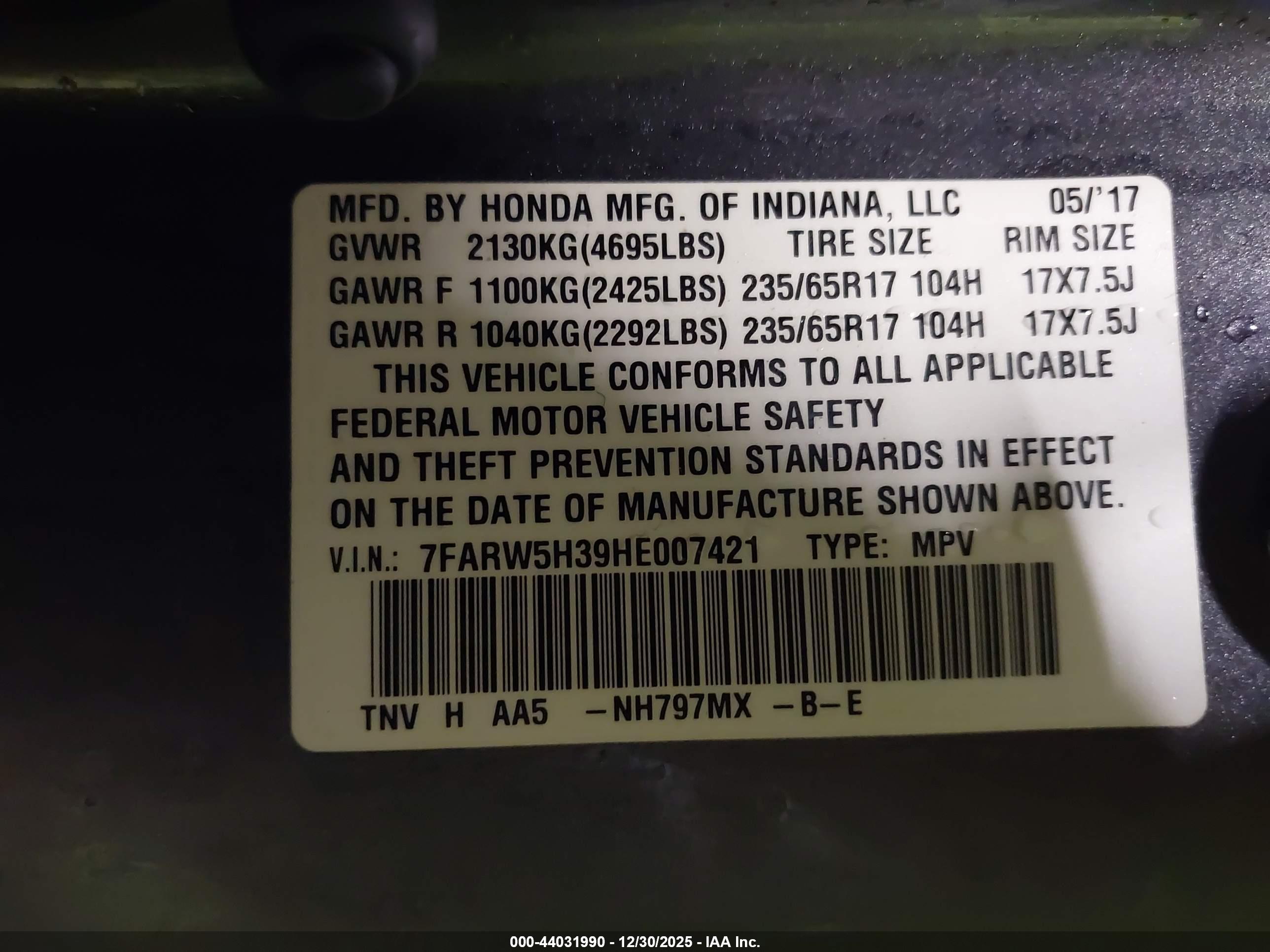 HONDA CR-V image 9