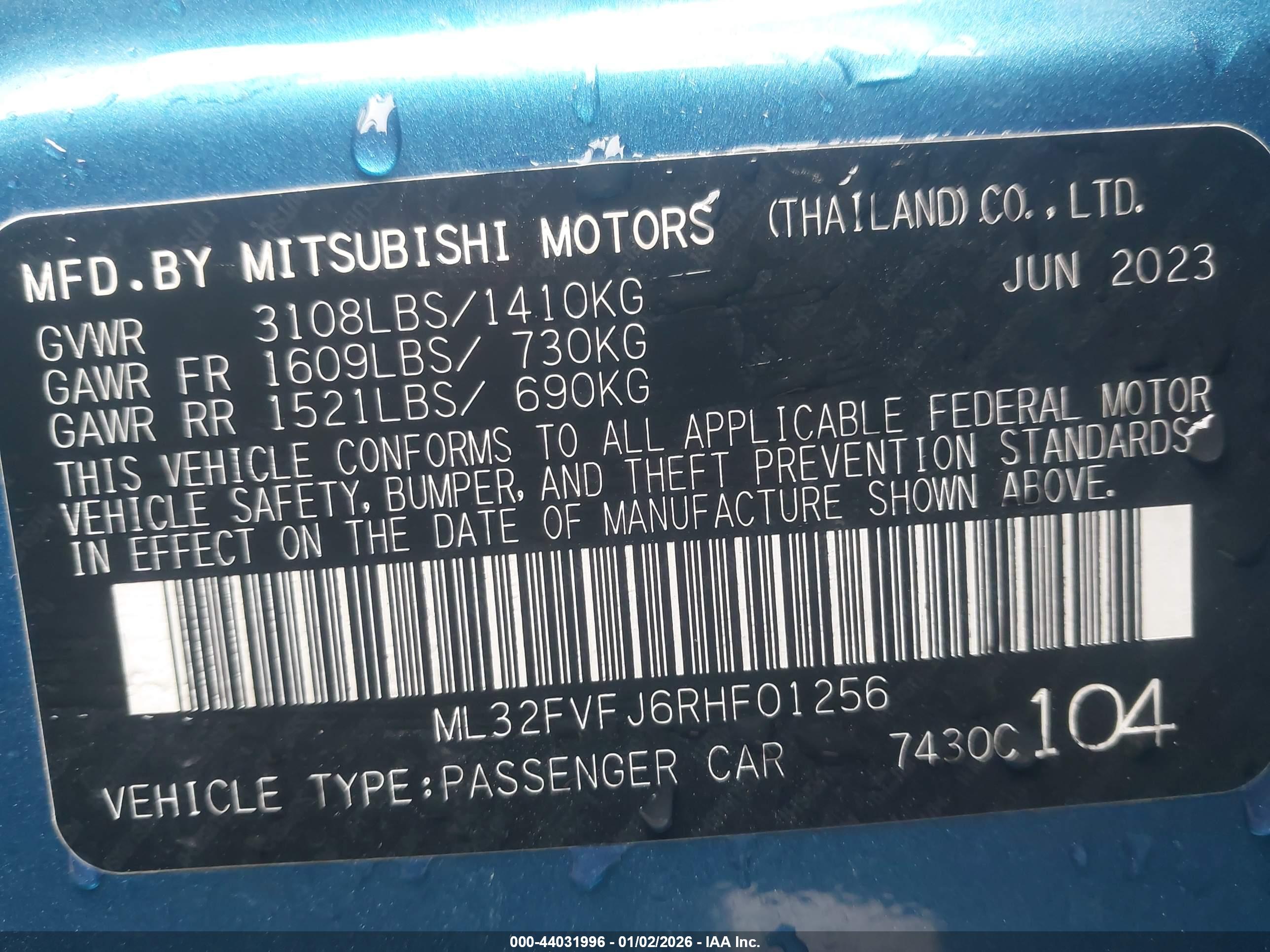 MITSUBISHI MIRAGE image 9
