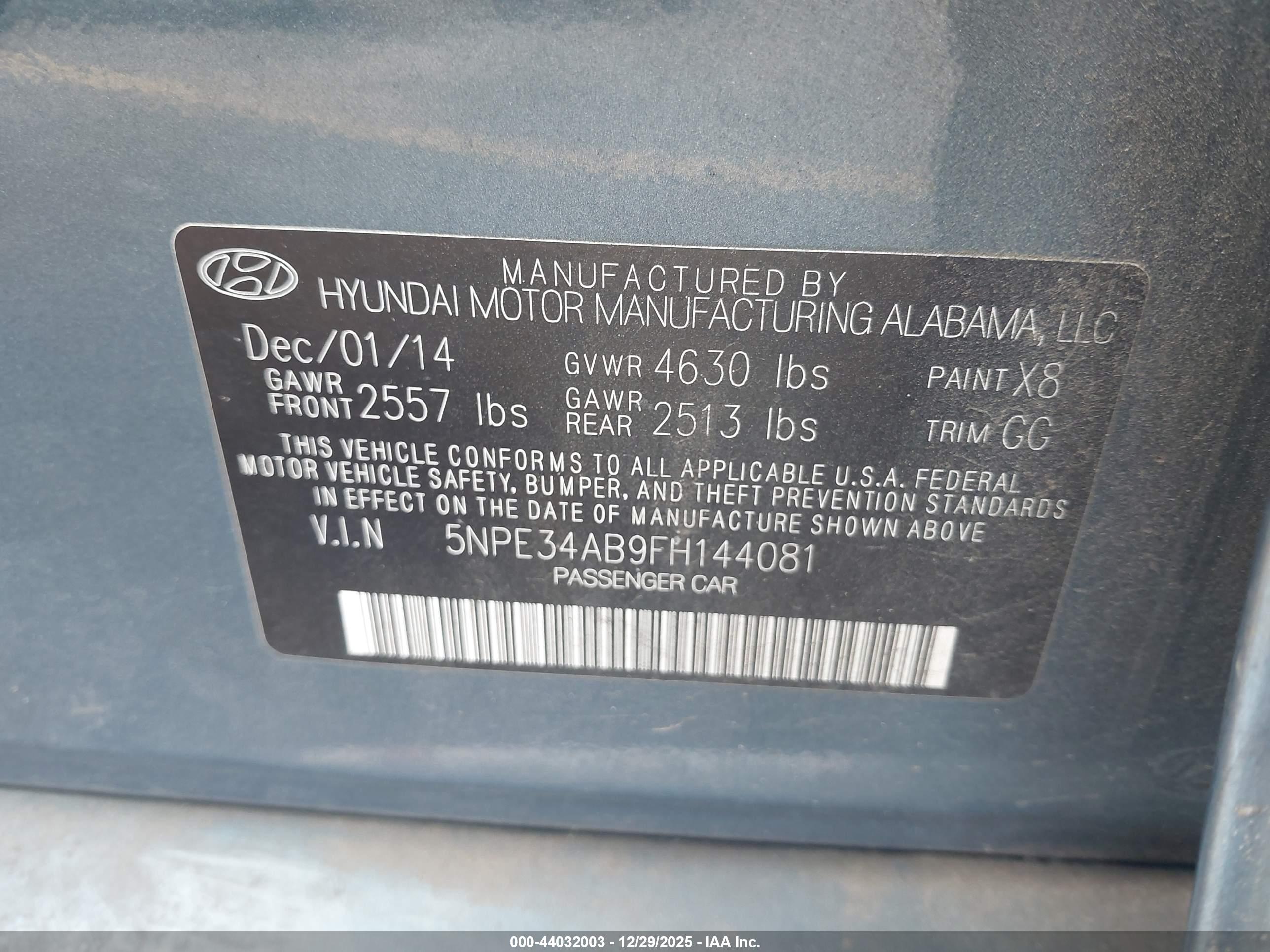 HYUNDAI SONATA image 9