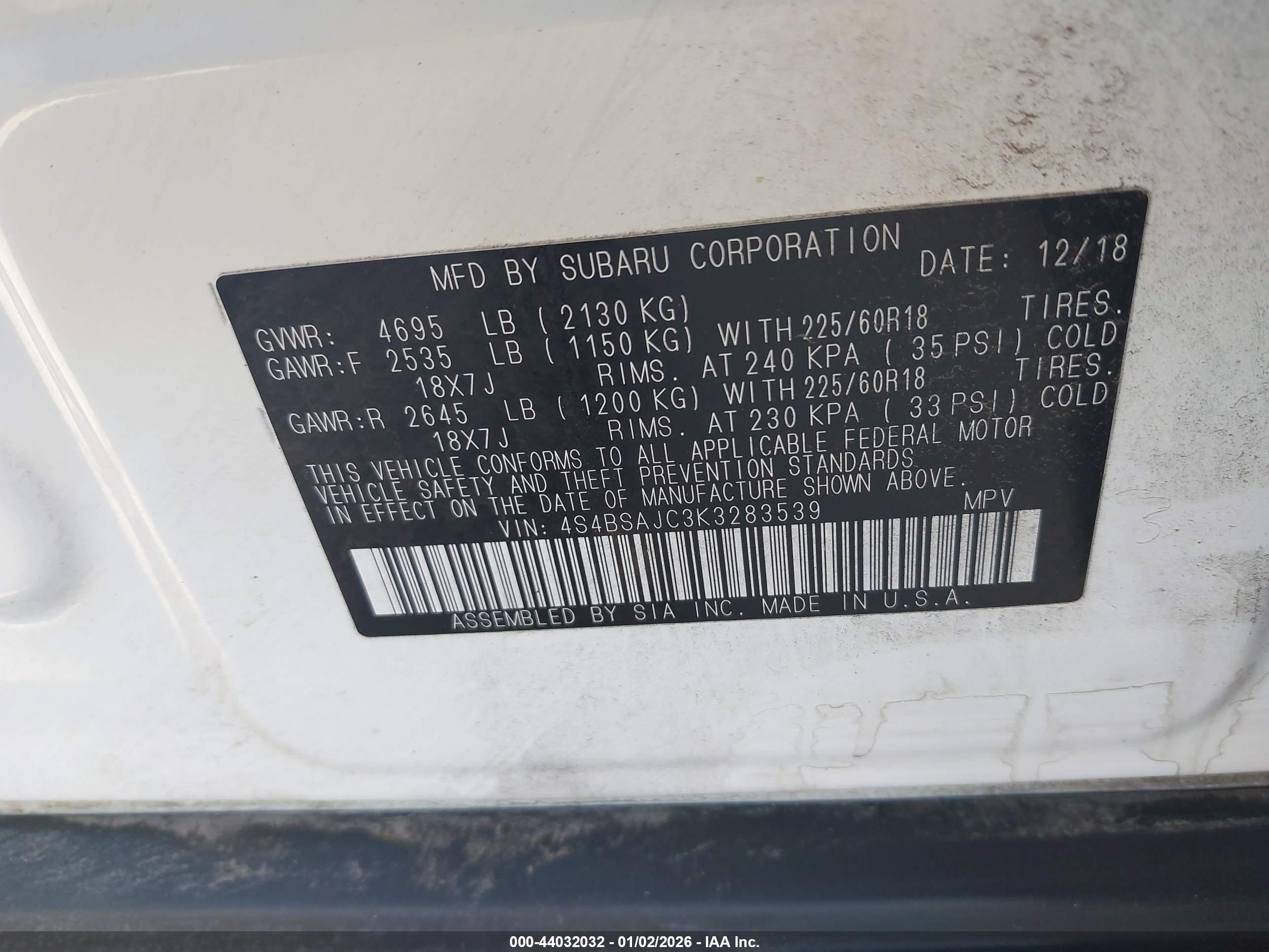 SUBARU OUTBACK image 9