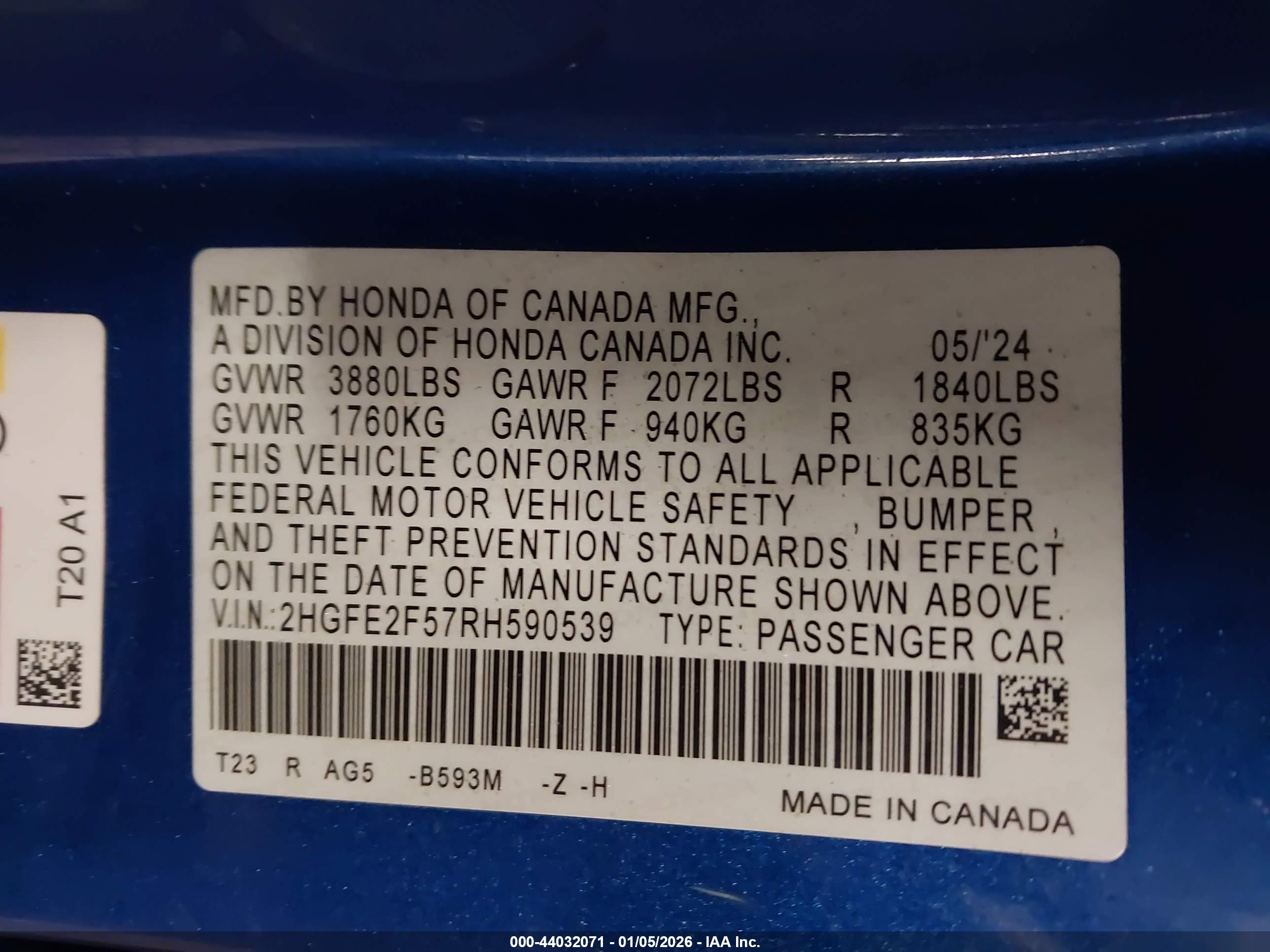 HONDA CIVIC image 9