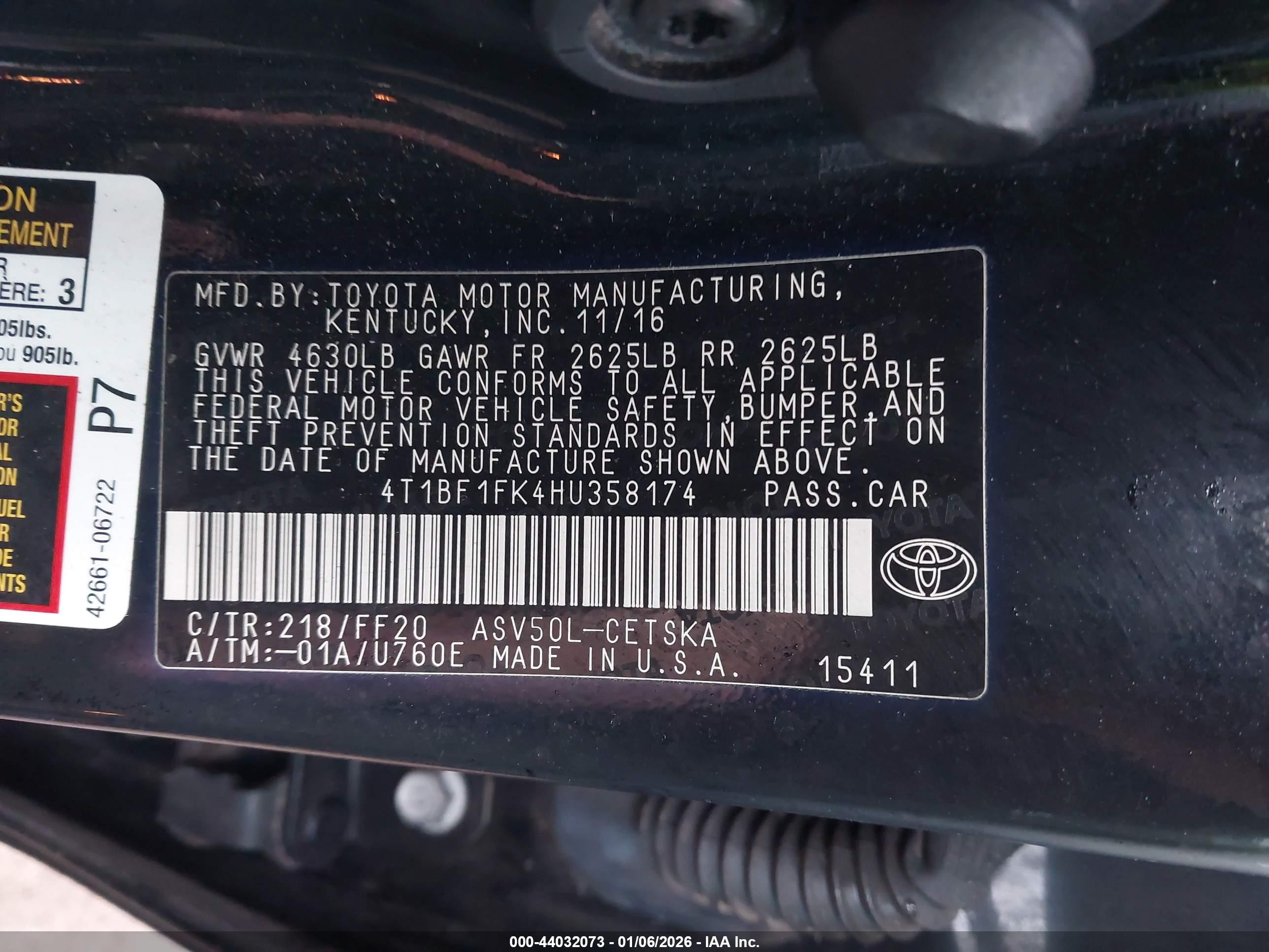TOYOTA CAMRY image 9