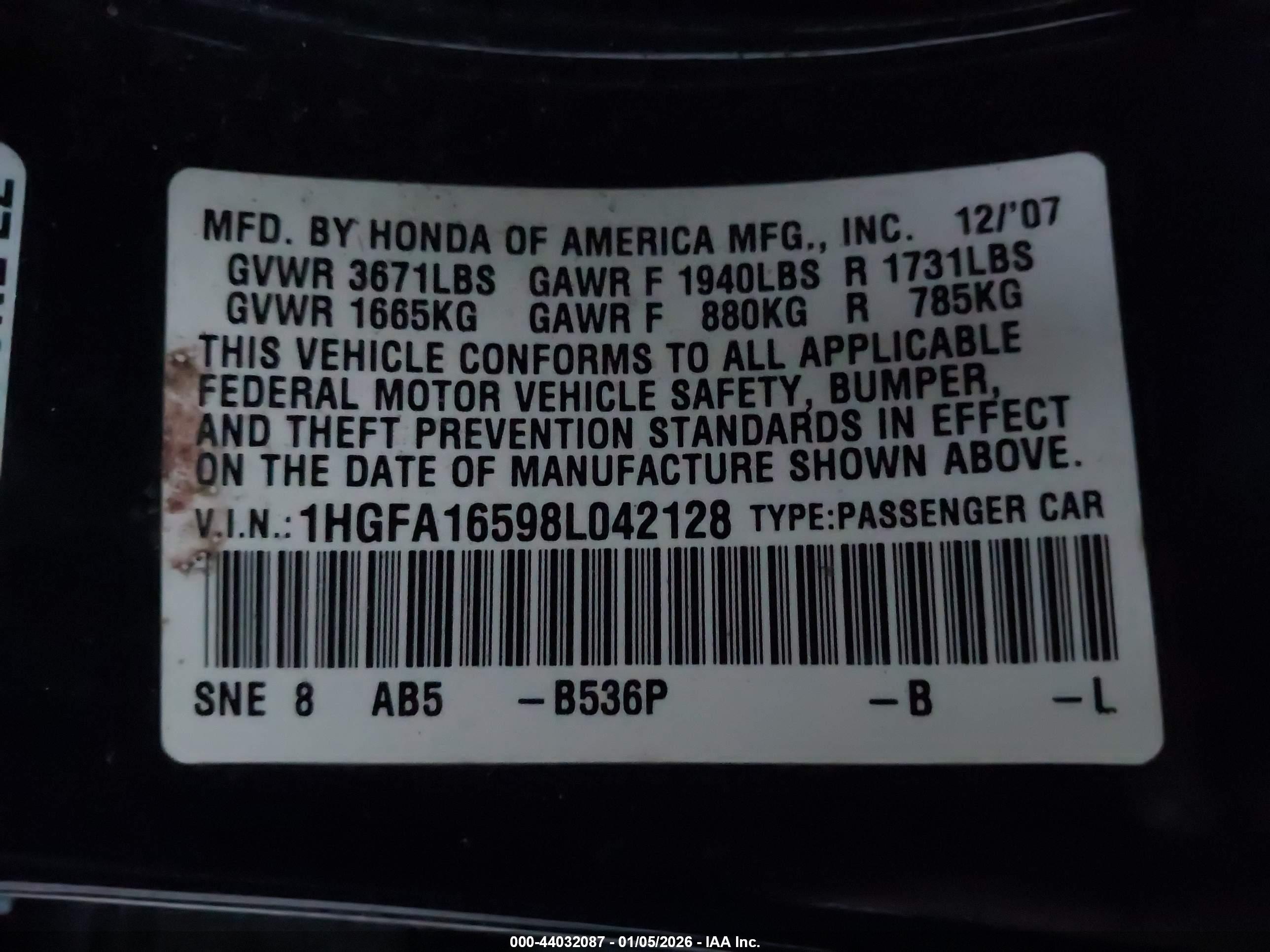 HONDA CIVIC image 9