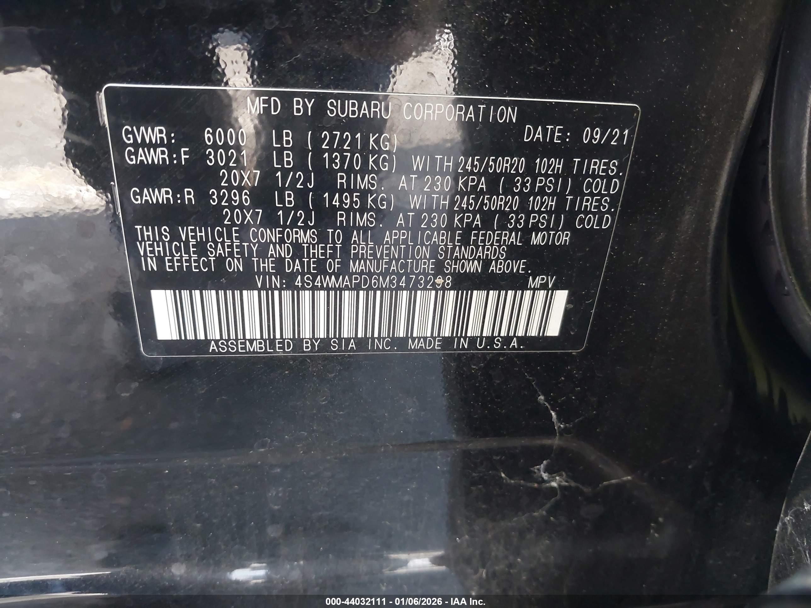 SUBARU ASCENT image 9