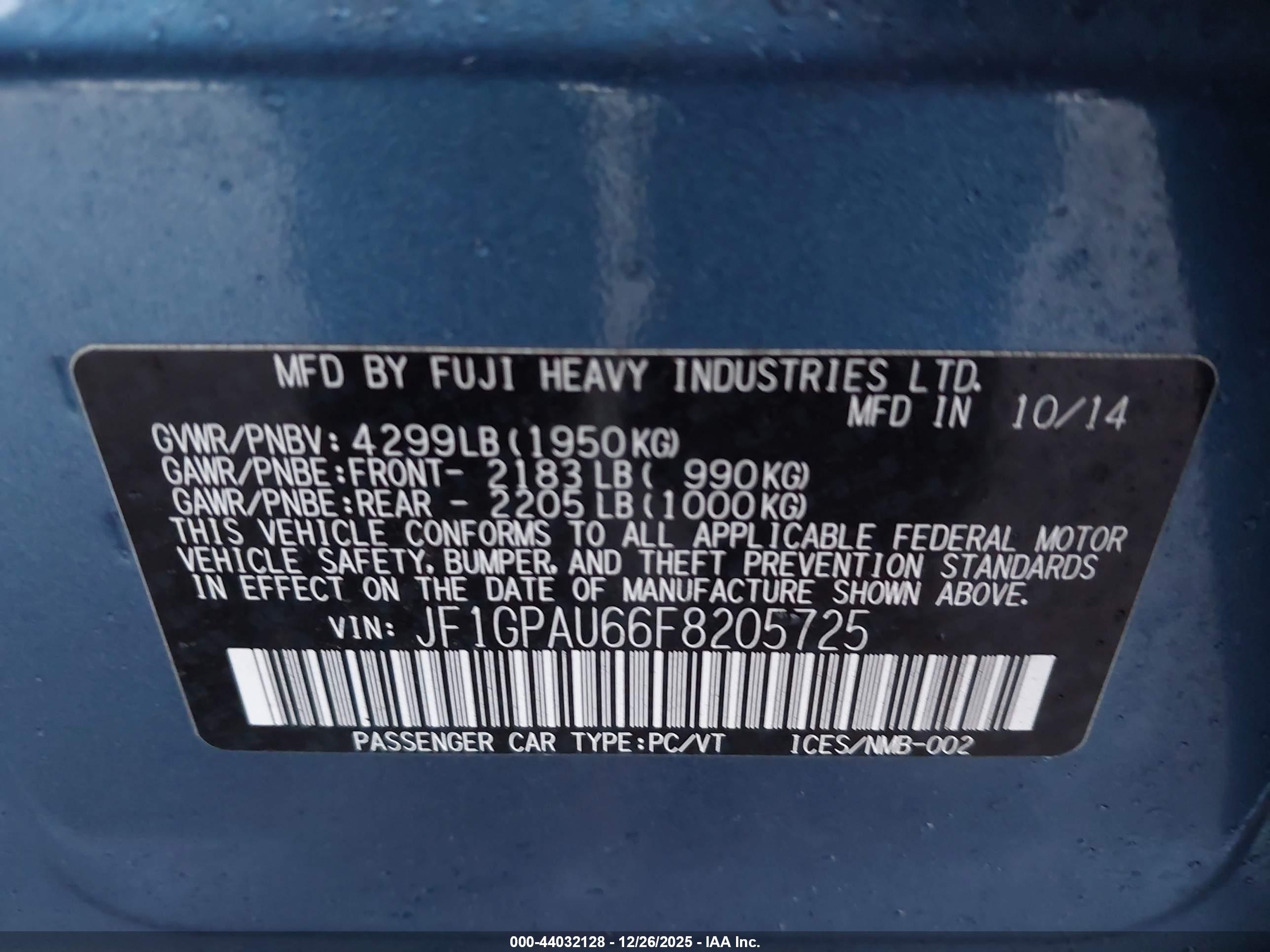 SUBARU IMPREZA image 9