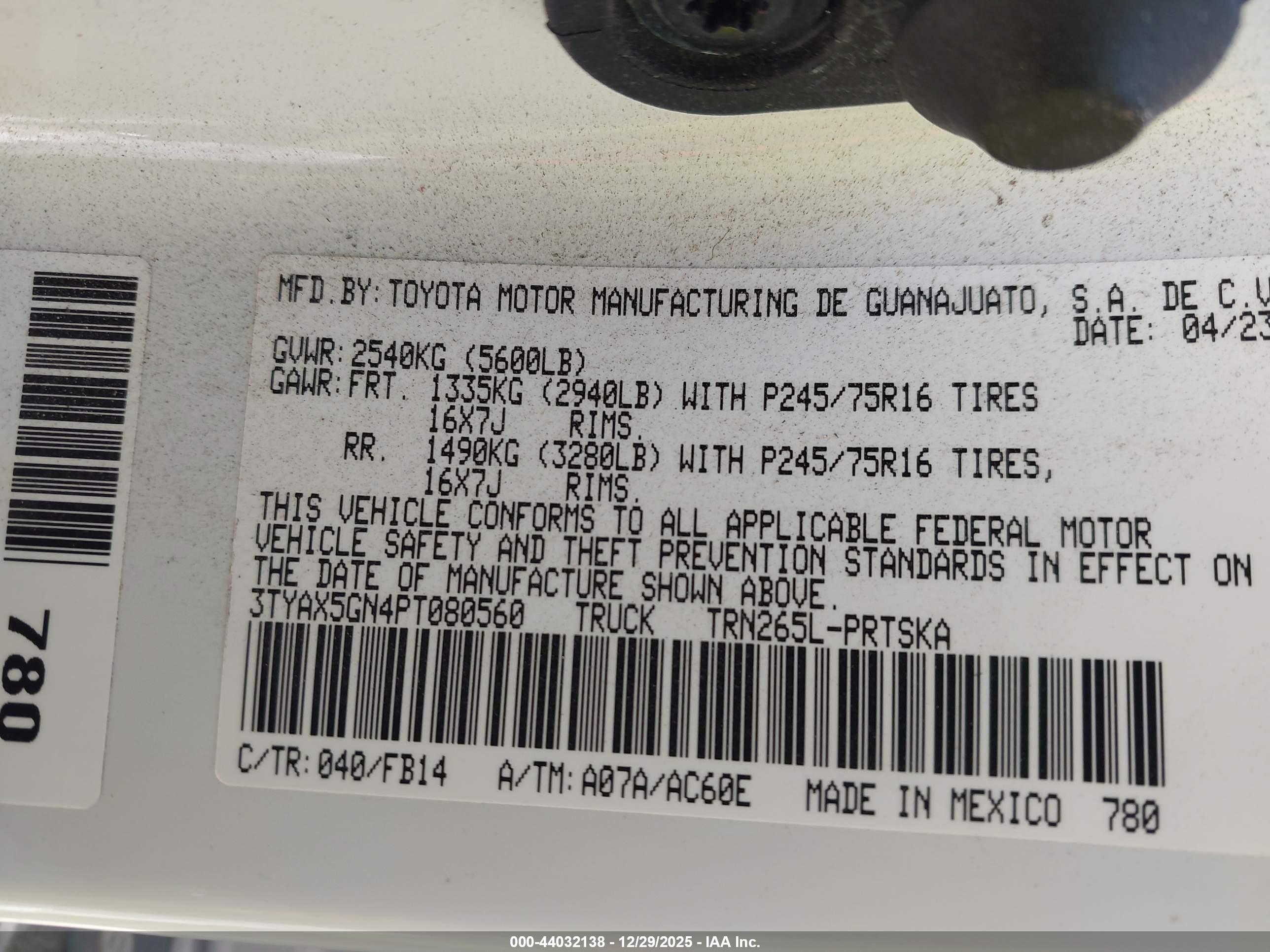 TOYOTA TACOMA image 9