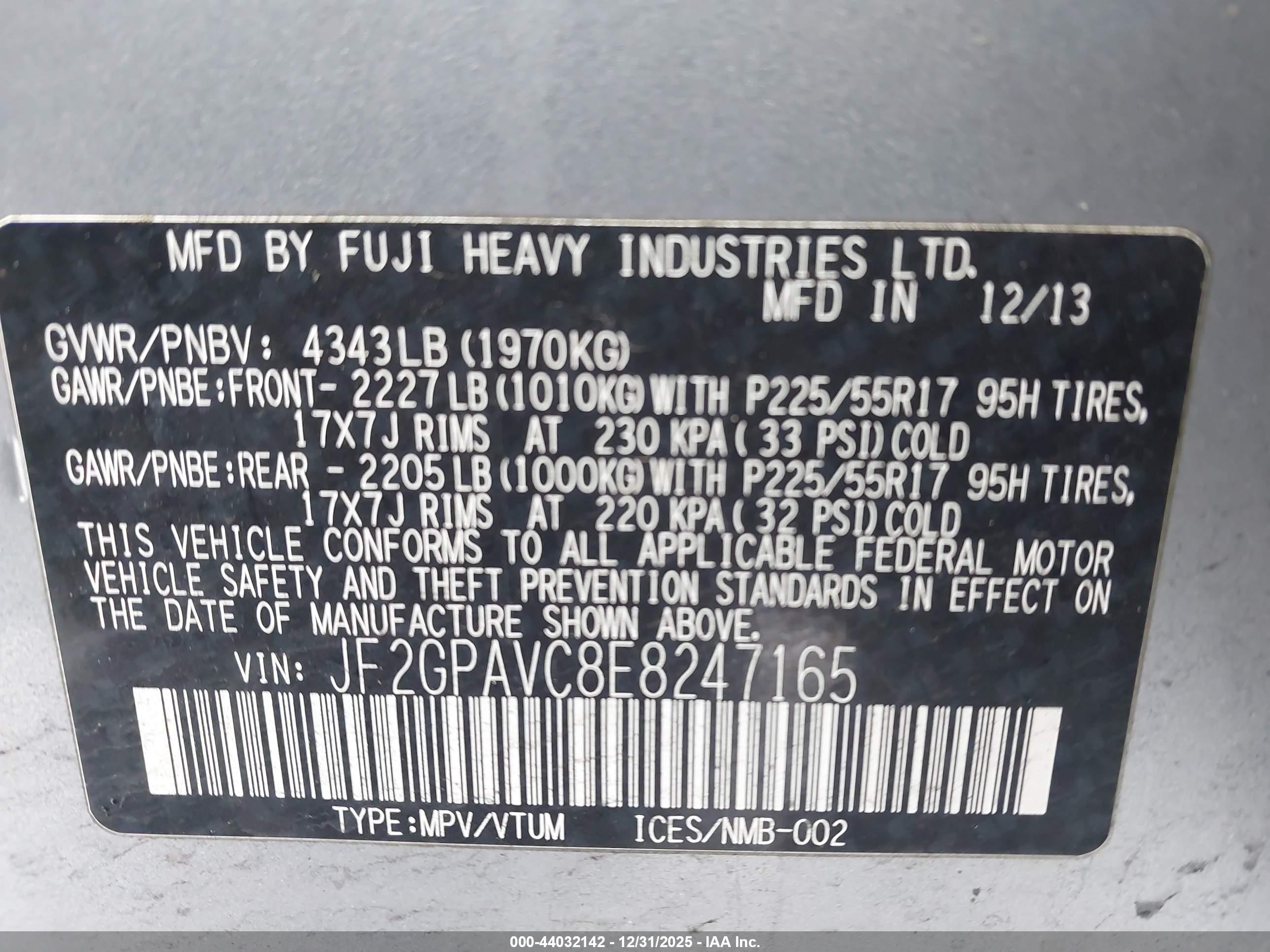 SUBARU XV image 9