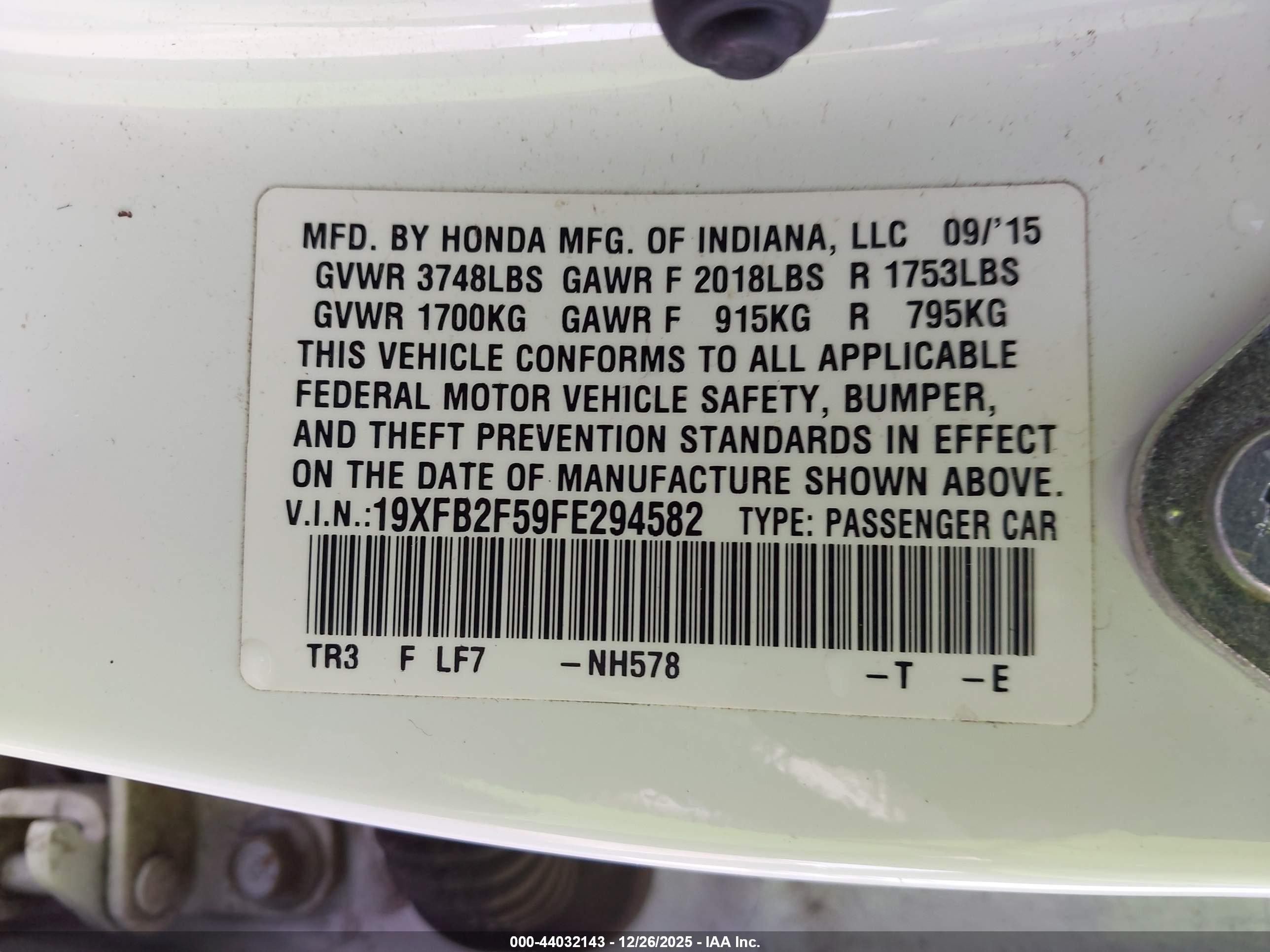 HONDA CIVIC image 9