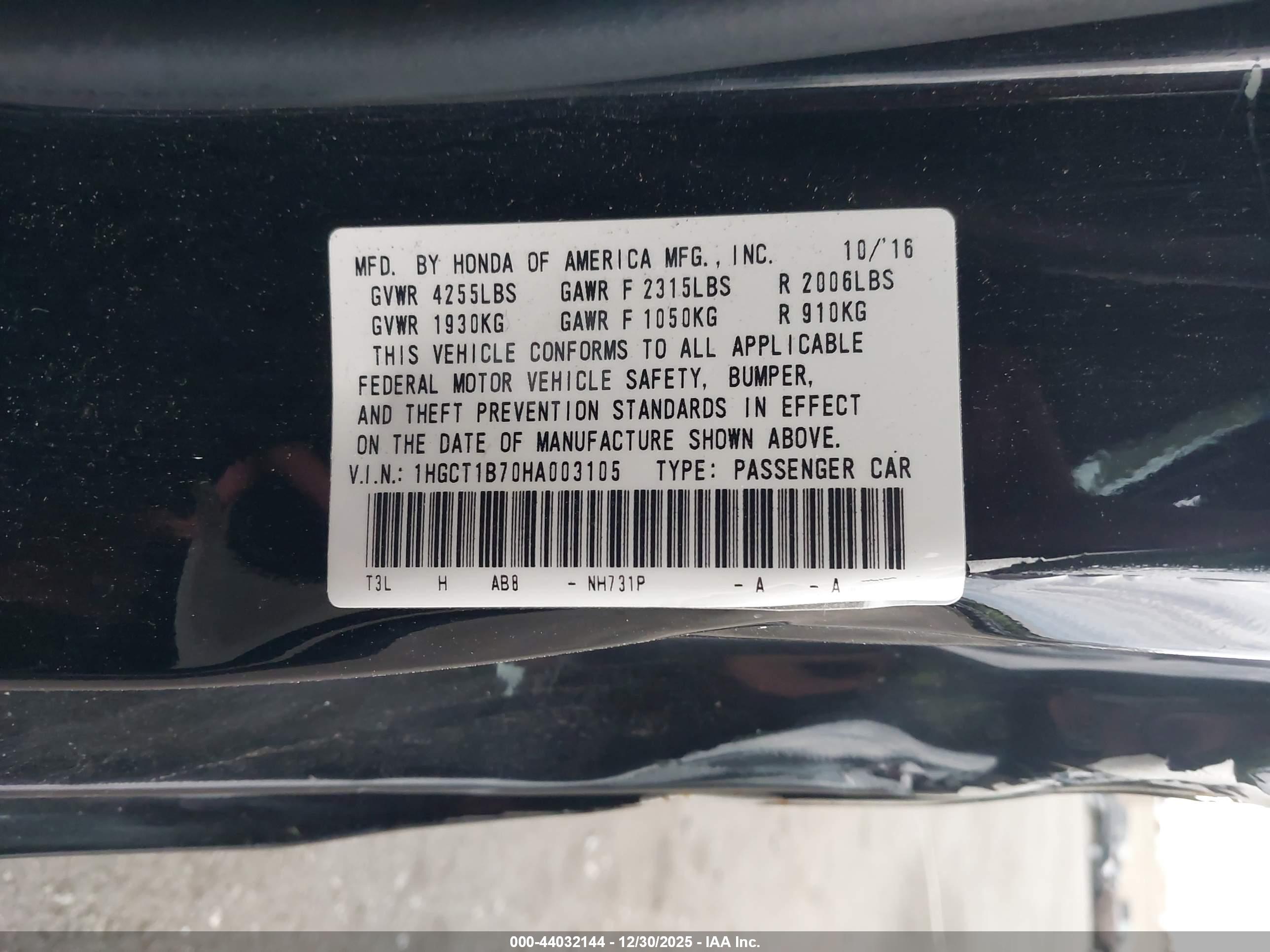 HONDA ACCORD image 9