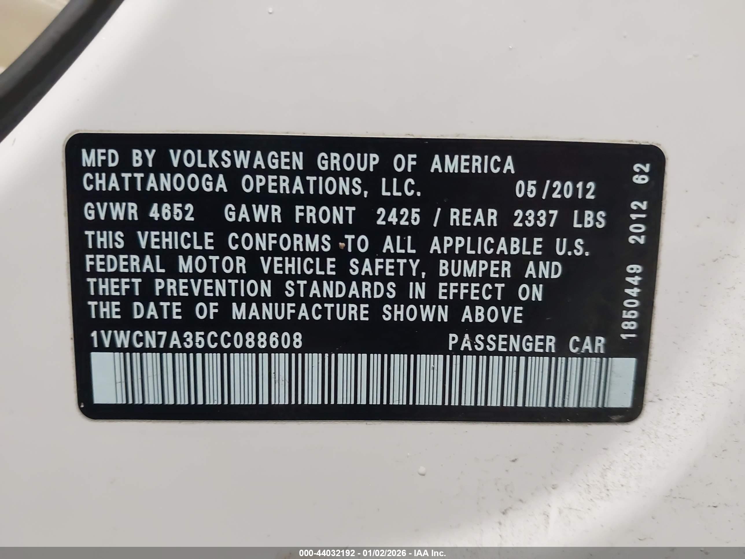 VOLKSWAGEN PASSAT image 9