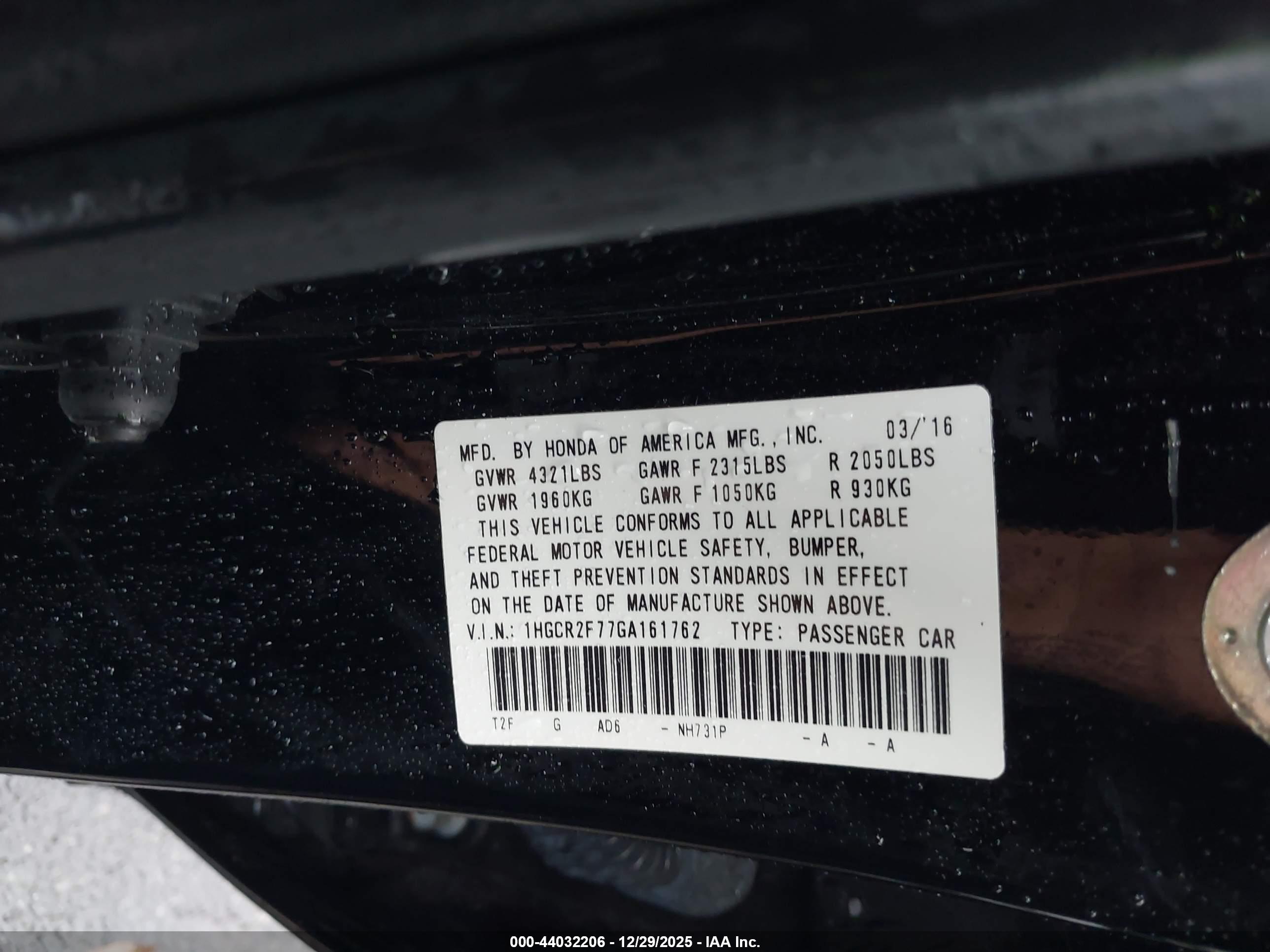 HONDA ACCORD image 9