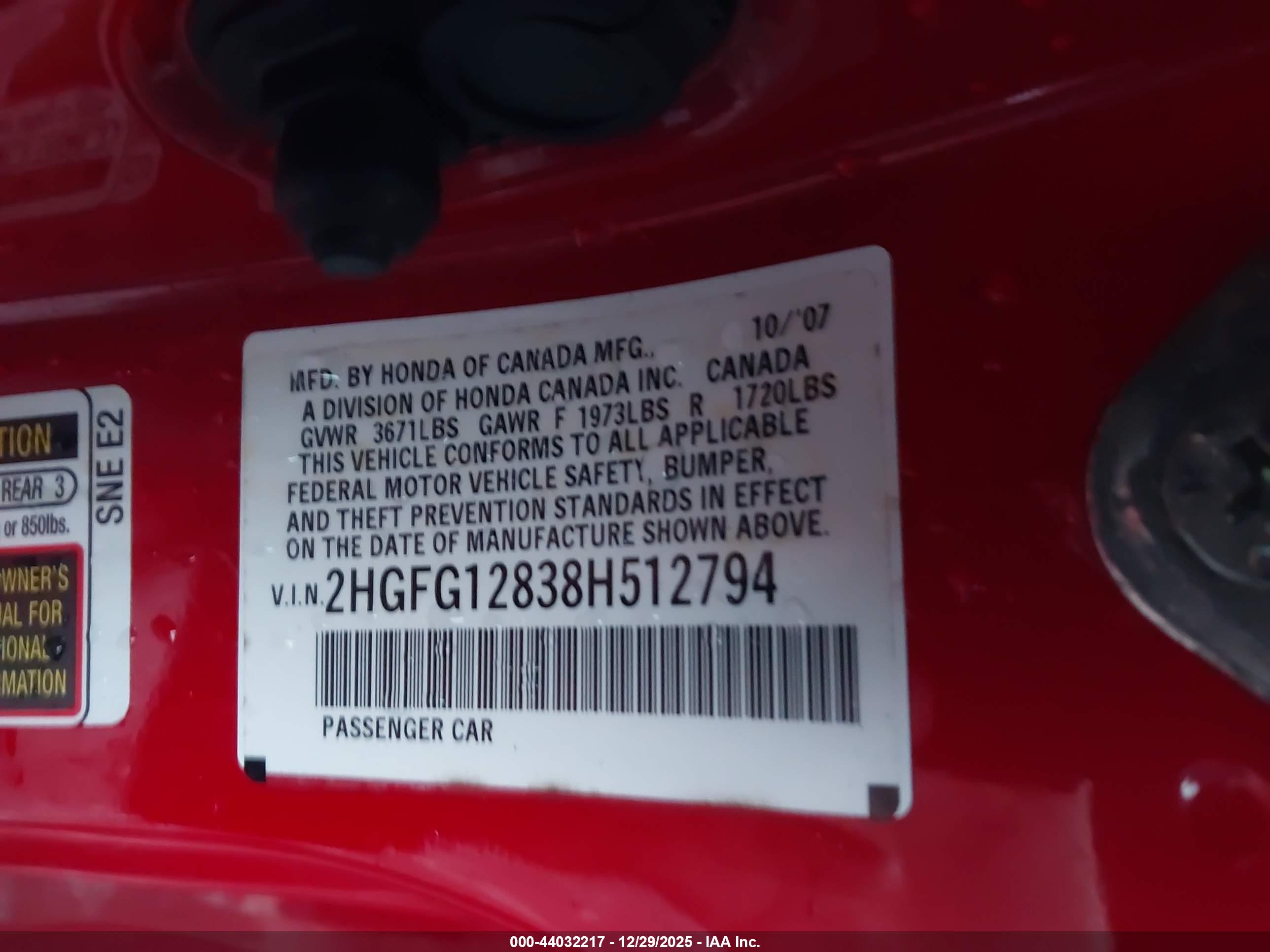 HONDA CIVIC image 9