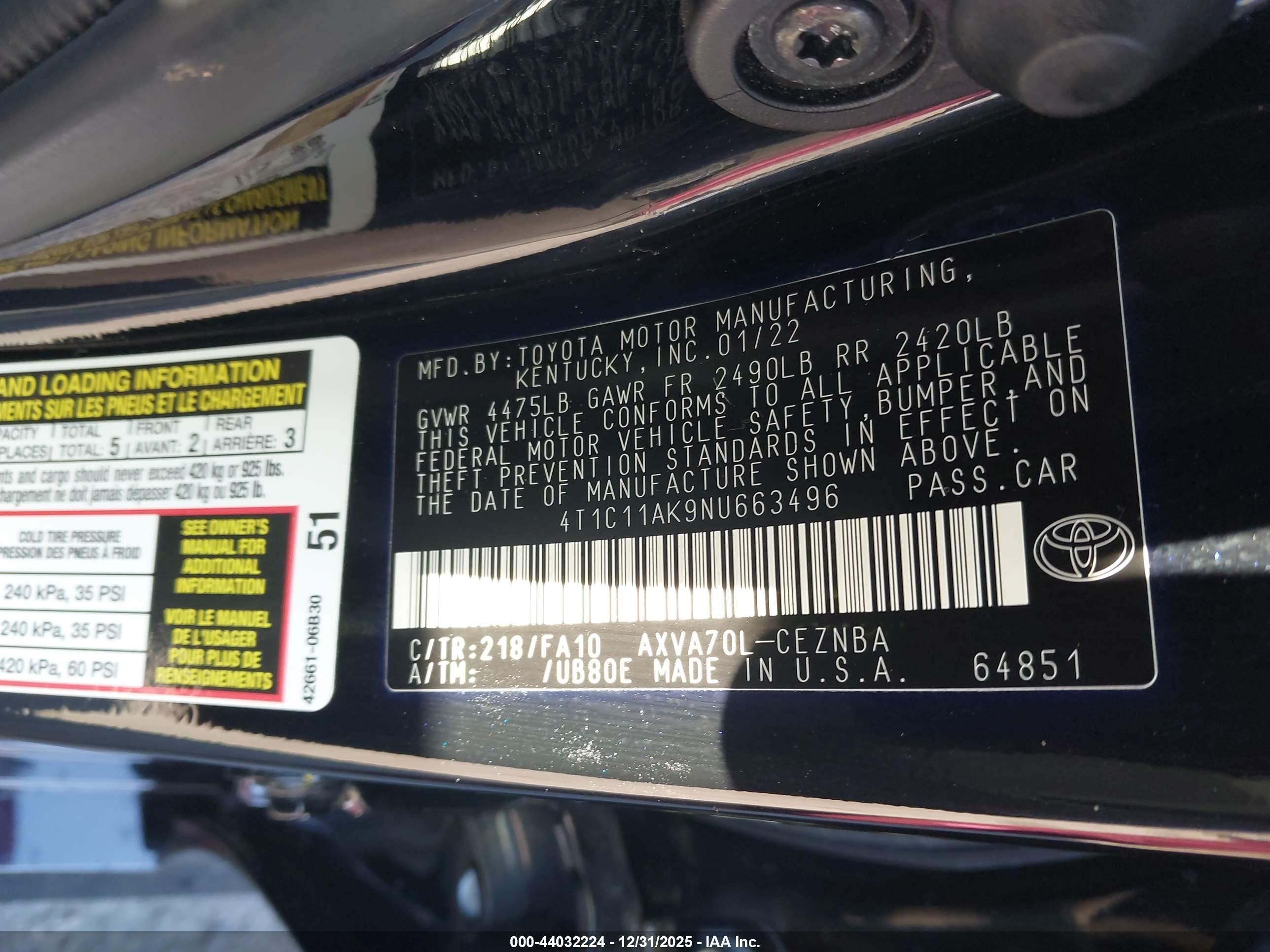 TOYOTA CAMRY image 9