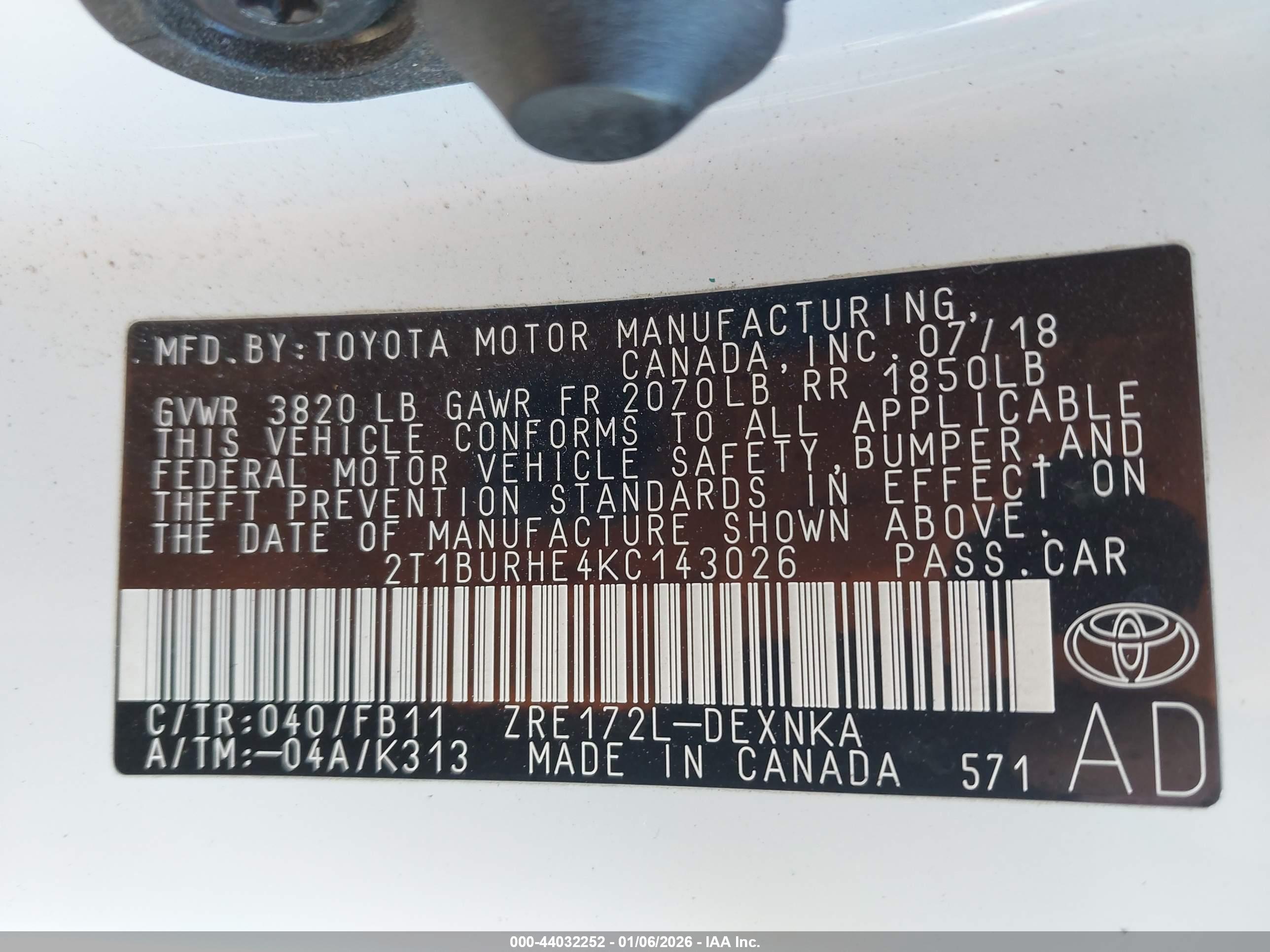TOYOTA COROLLA image 9