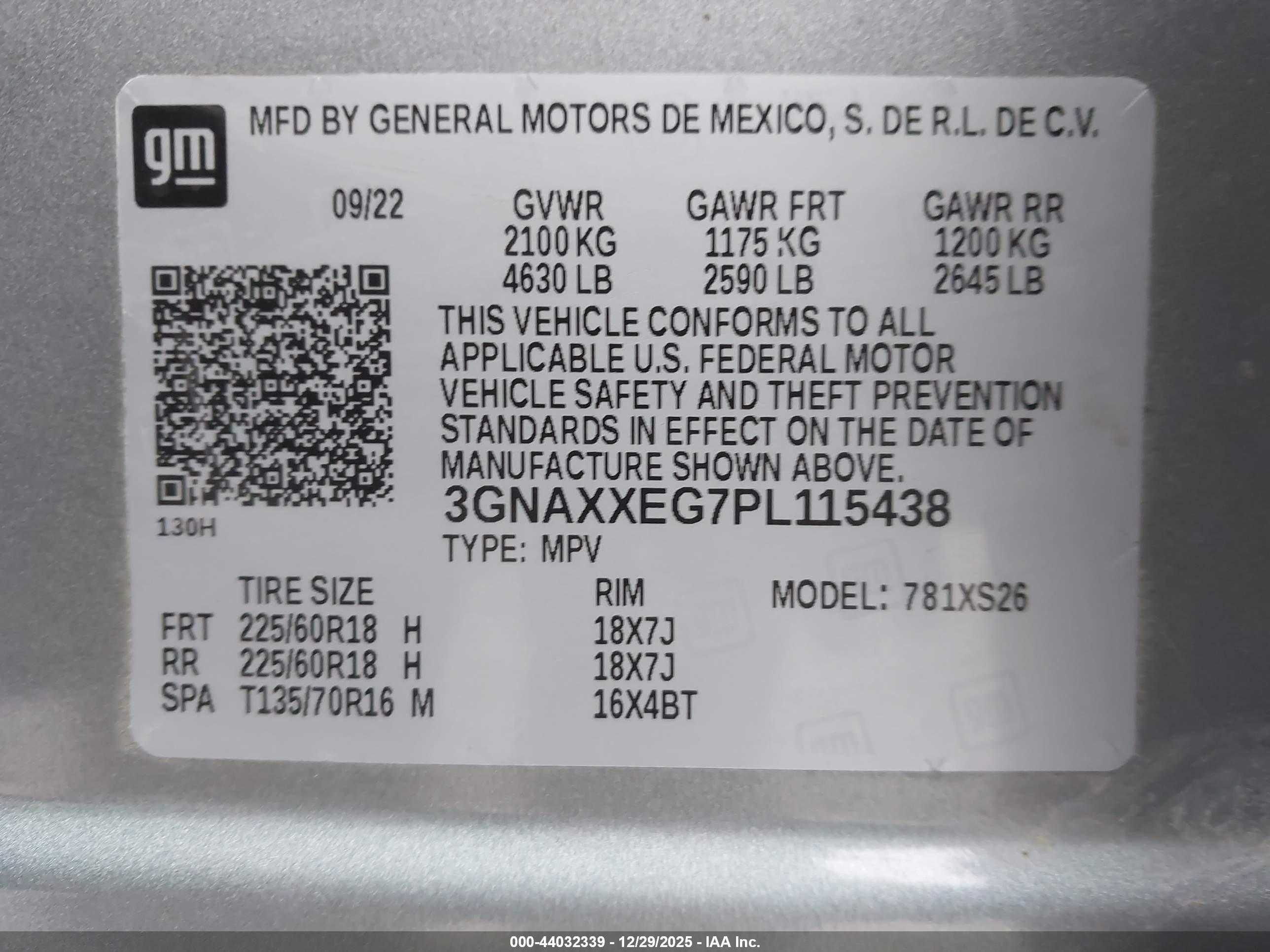 CHEVROLET EQUINOX image 9