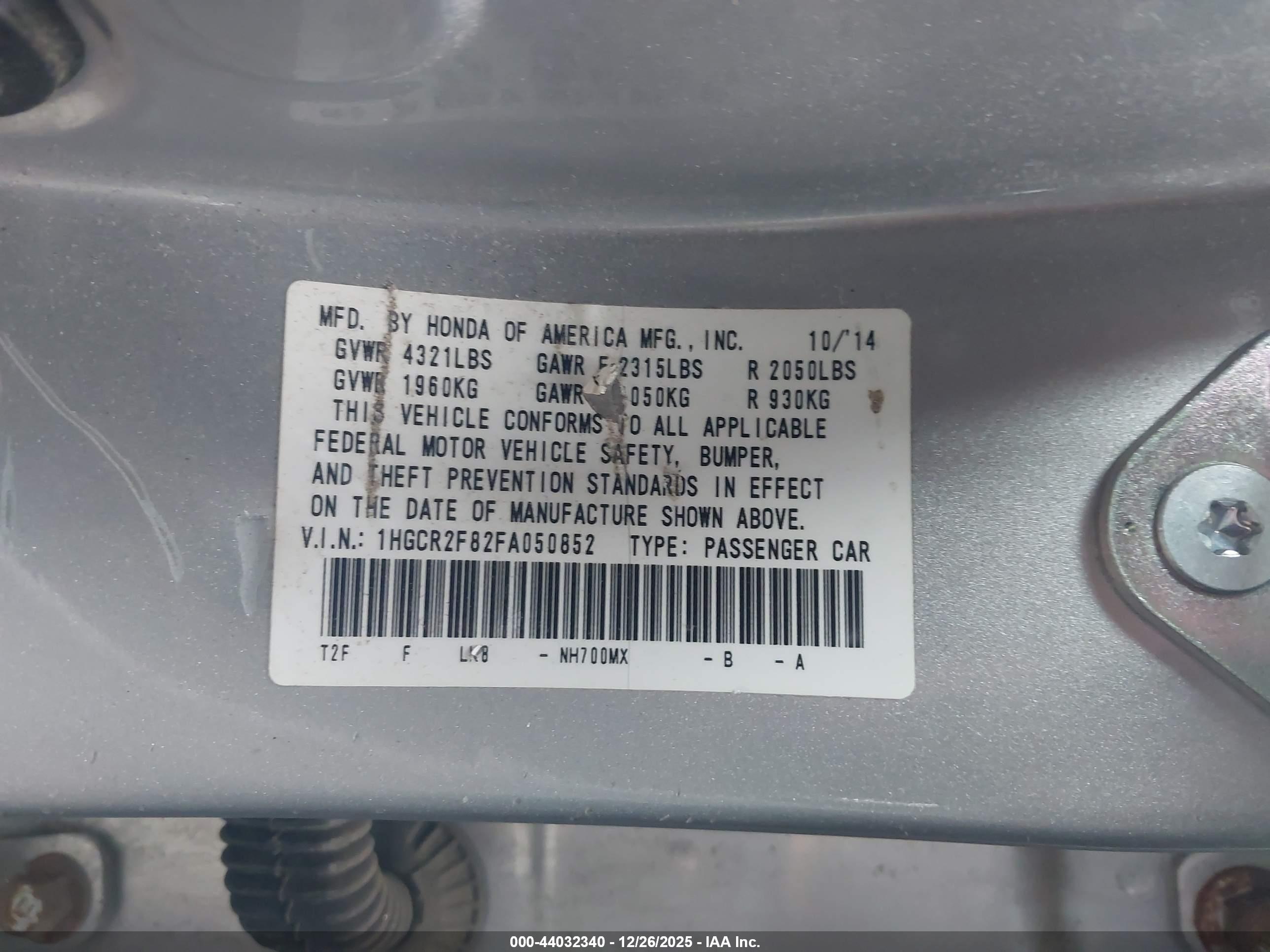 HONDA ACCORD image 9