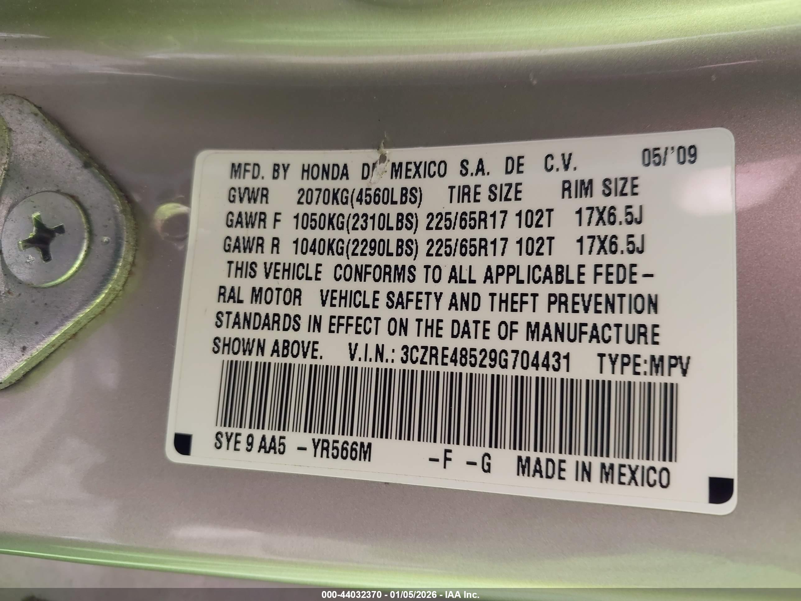 HONDA CR-V image 9