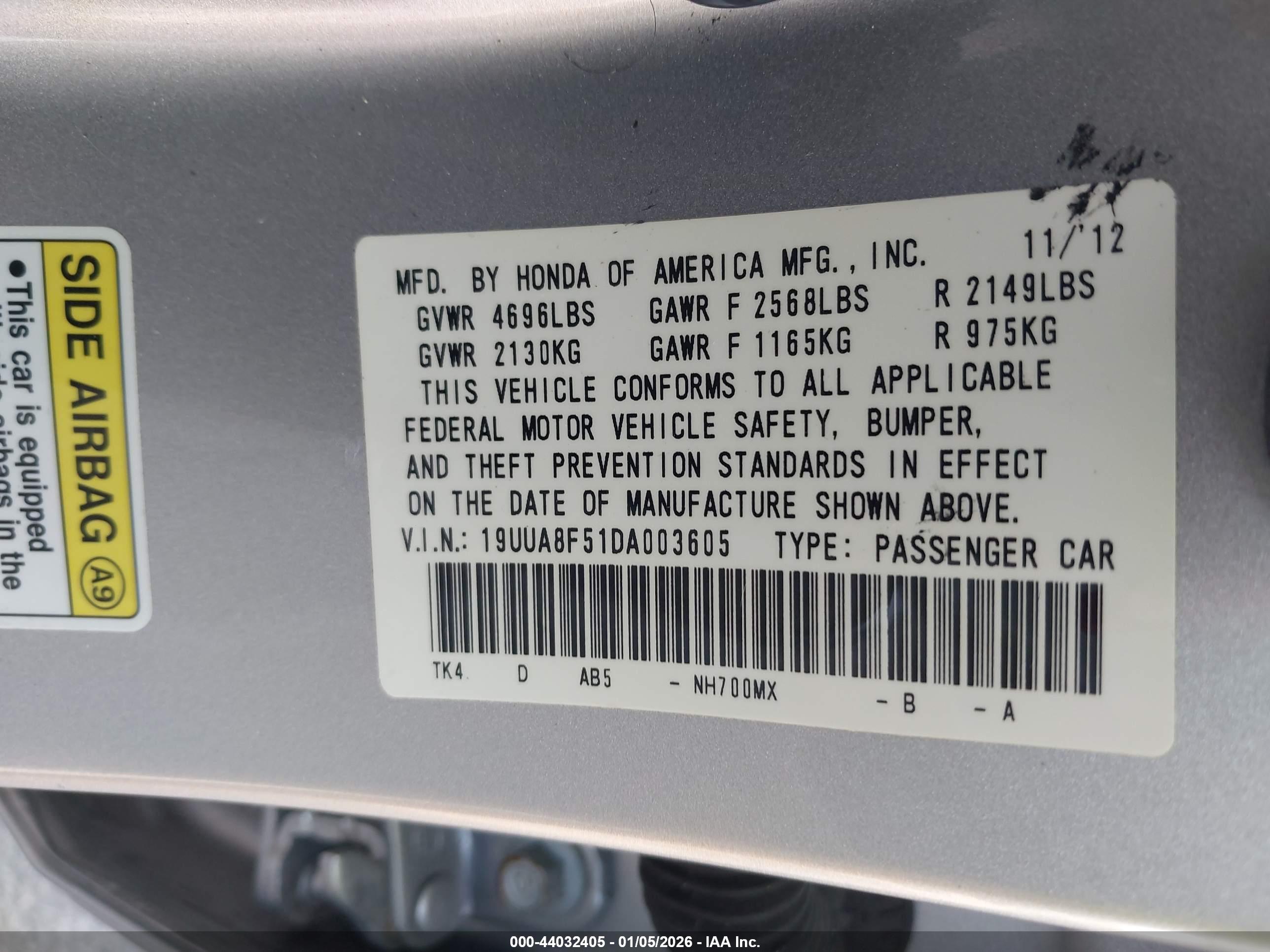 ACURA TL image 9